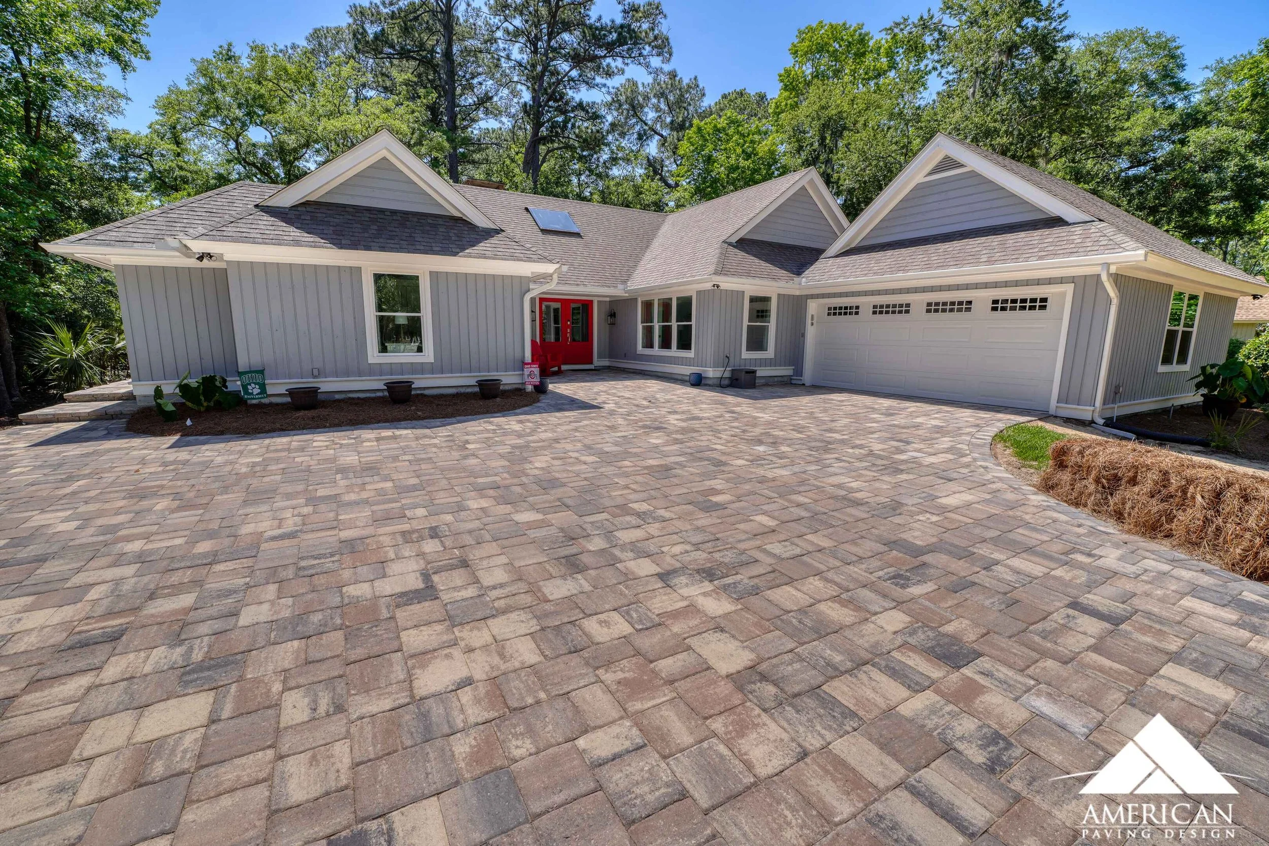 Large Paver Driveway Installation - Hilton Head Island, SC