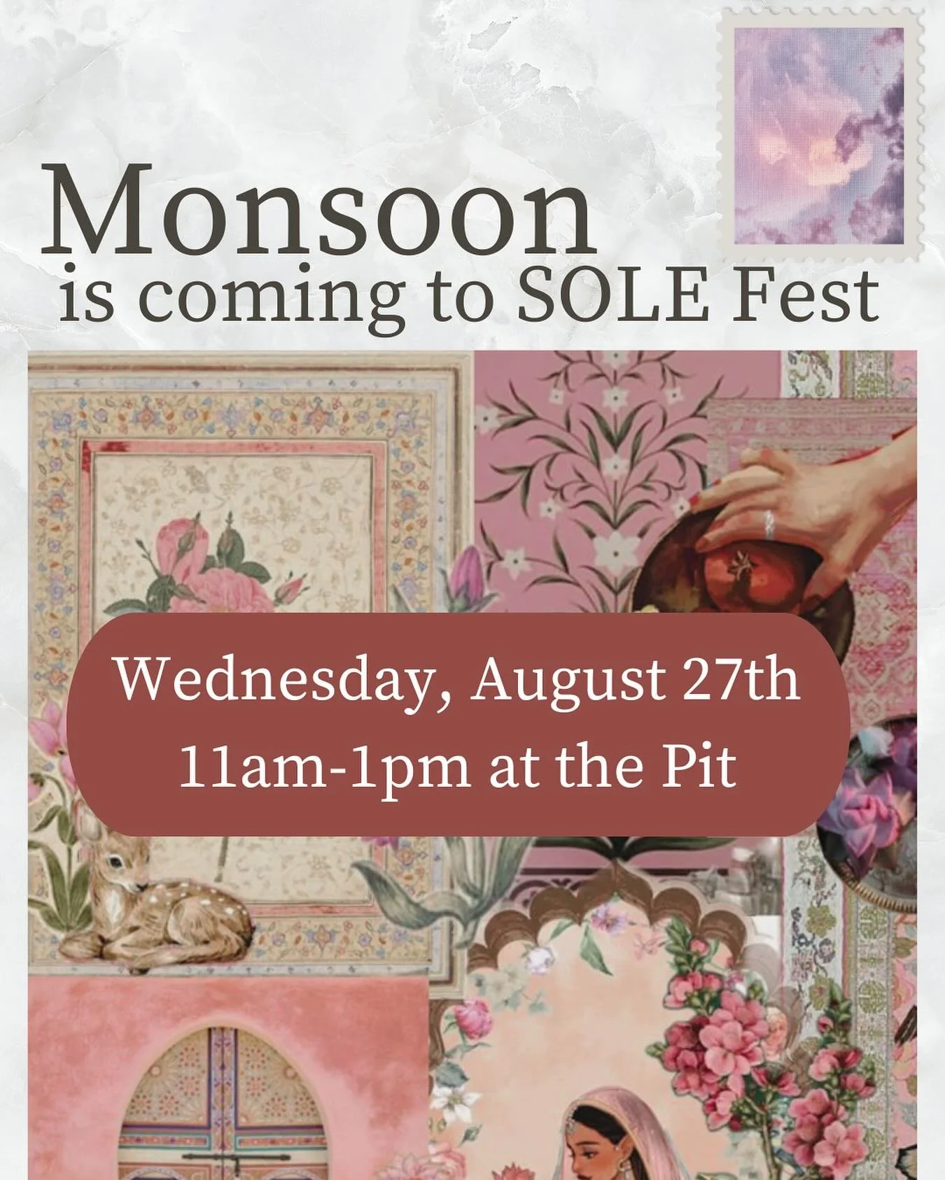 Come join us TOMORROW at SOLE Fest! We&rsquo;ll be at the Pit from 11 am - 1 pm. Come talk to us~