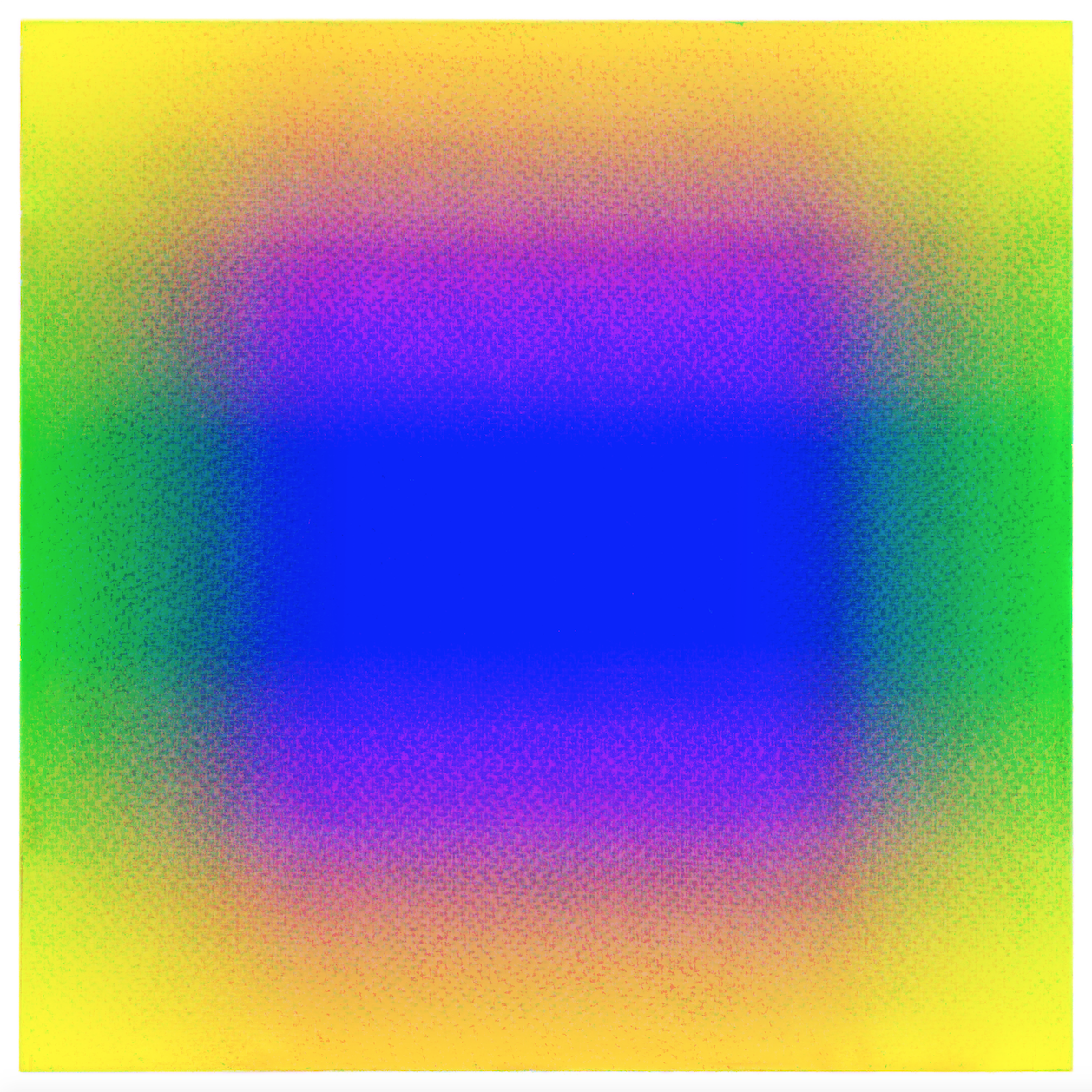 Dice Abstract 50–4EO6EO6EE 2018 unique print, archival pigment ink on paper on aluminium, 106 x 106 cm framed size