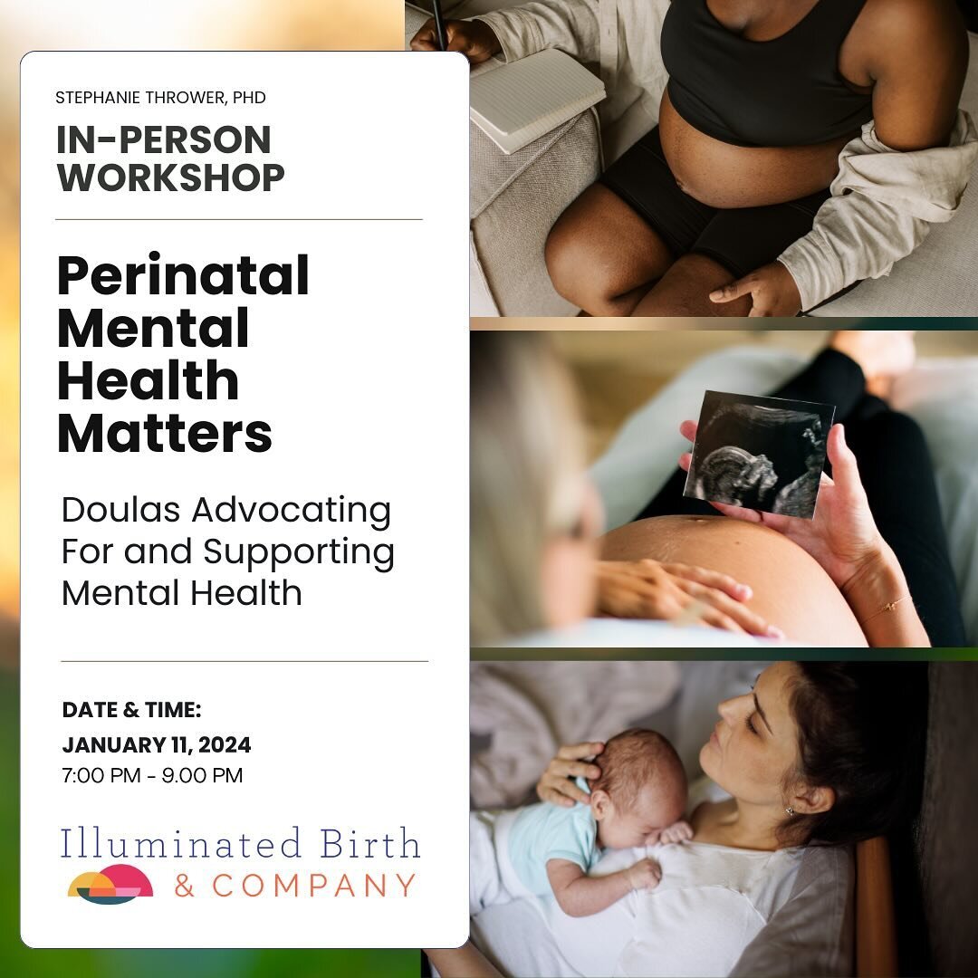 Coming up next week for doulas and perinatal professionals! As doulas, we can make a huge difference in our clients&rsquo; mental health support during their pregnancy and postpartum experience. 🫂

However, this is a topic not thoroughly addressed i