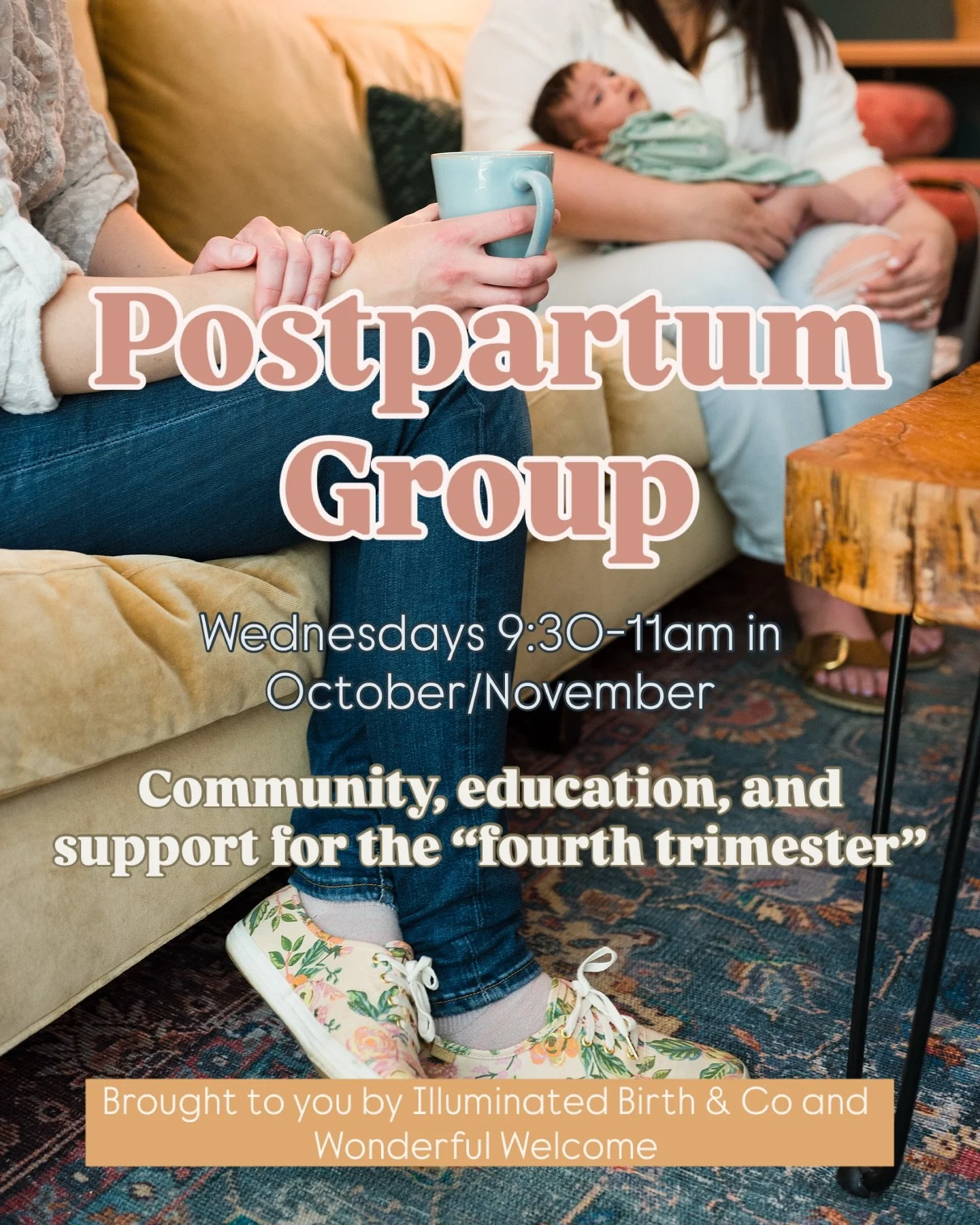 Come join us for six weeks of support and camaraderie in a cozy, relaxed setting at Illuminated Birth & Company!
The first session will be an “ask me anything” session to raise questions from the group, get to know each other, and de