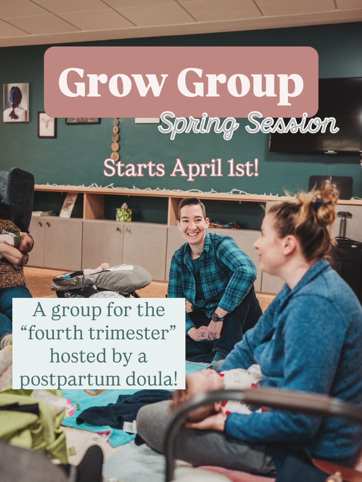 Are you and your winter baby ready for spring? 🌸 Come join us for six weeks of support and camaraderie in a cozy, relaxed setting at Illuminated Birth &amp; Company!

Hosted by Jen Patashnick, a postpartum doula, this group is part support, part inf
