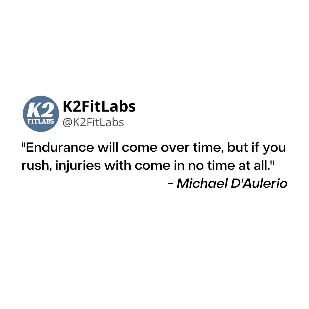 This quote is from Ultra Runner &amp; author Michael D'Aulerio, HOWEVER, this is NOT just for our runners, cyclists, endurance athletes. This is the same for muscular endurance of any kind. ⁠
⁠
👉 It might seem a backwards to post a &quot;BE PATIENT&