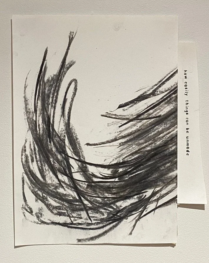 All works are untitled
Graphite, chinagraph, charcoal from the mountain, painters masking tape on doubled paper
Various dimensions, approximately 30x45 centimetres
$550 (including GST)