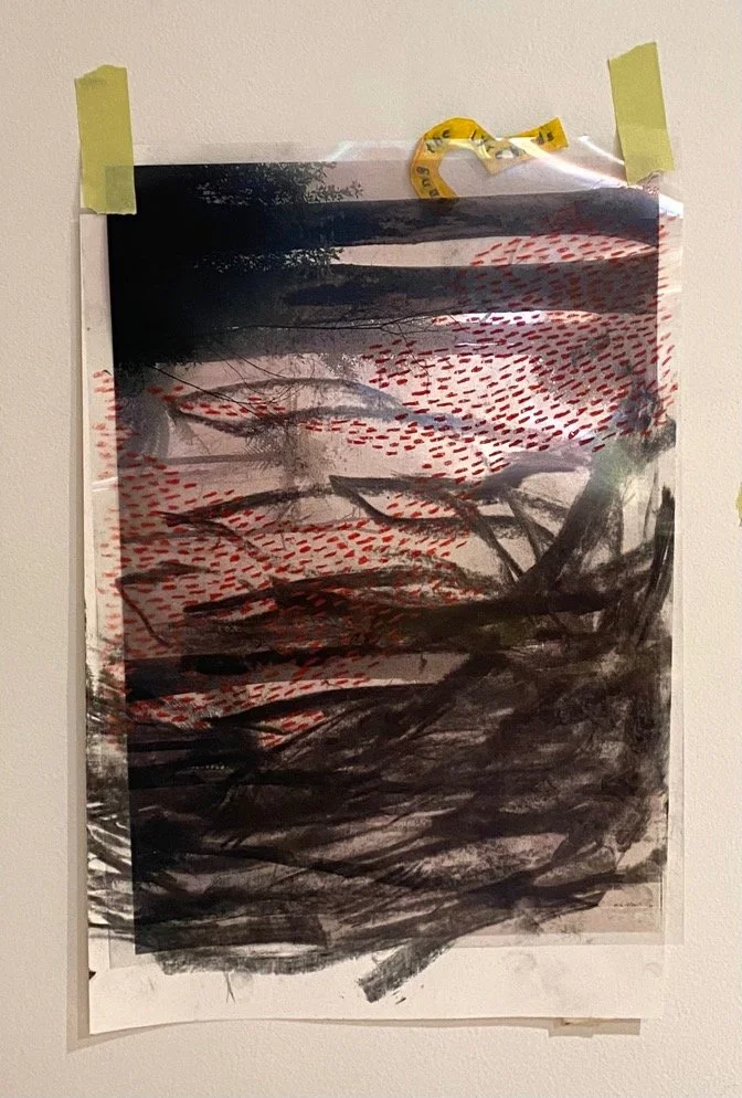 All works are untitled
Graphite, chinagraph, charcoal from the mountain, painters masking tape on doubled paper
Various dimensions, approximately 30x45 centimetres
$550 (including GST)