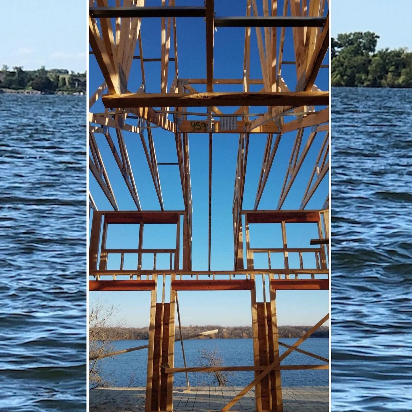 Framing the view  #waterfronthomes #lakeliving