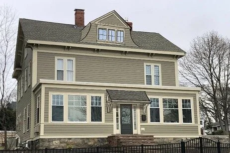 adding character and increasing curb appeal-
Simple additions to the front elevation of this home increase the elegance of an already beautiful property. 
1: rendering of final project
2: current facade of house