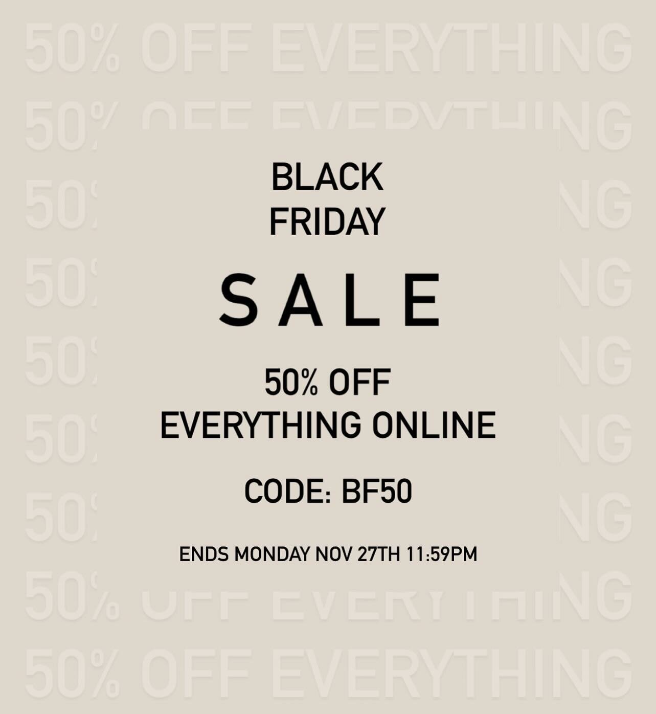🌟BLACK FRIDAY SALE🌟 This is the biggest sale I&rsquo;ve ever done!! Everything online is 50% off with code BF50 🤩 It also applies to previously marked down items! Ends Monday 11/27 at 11:59pm. 
.
I plan to slowly start coming back to work from mat