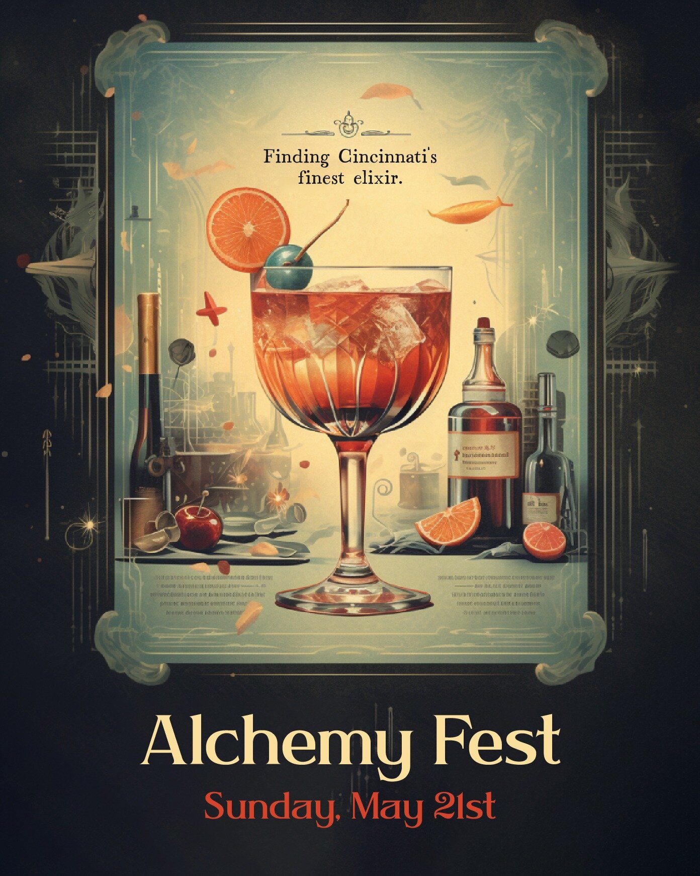 Cincinnati Alchemy Fest is just days away. On Sunday, May 21st, you get to decide which bartender crafts the region's finest elixir! 

What is Cincinnati Alchemy Fest?

It's Cincinnati's one-of-a-kind cocktail competition! This year, 15 bartenders wi