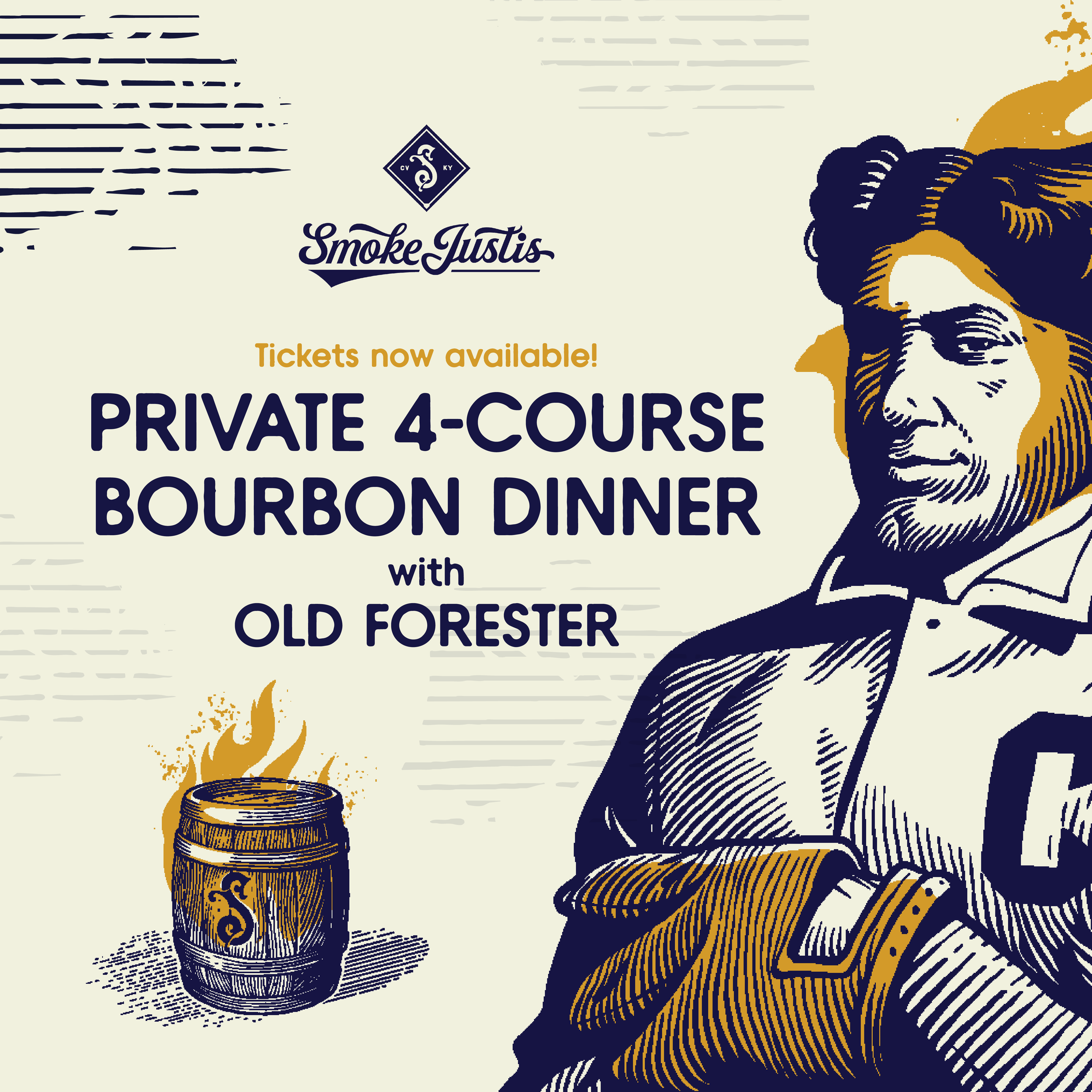 Private 4Course Dinner with Old Forester! — Smoke Justis