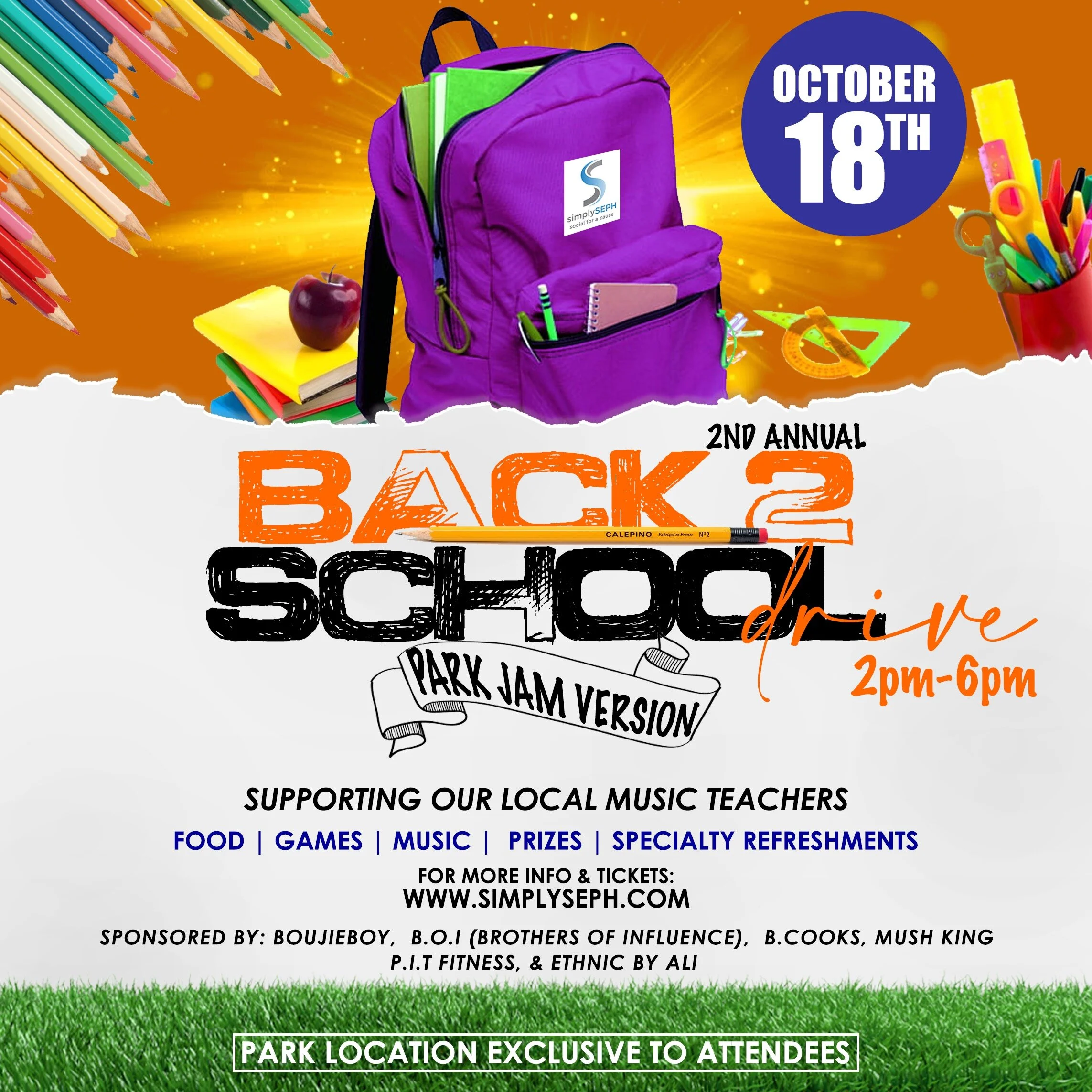 Back 2 School Park Jam 2020