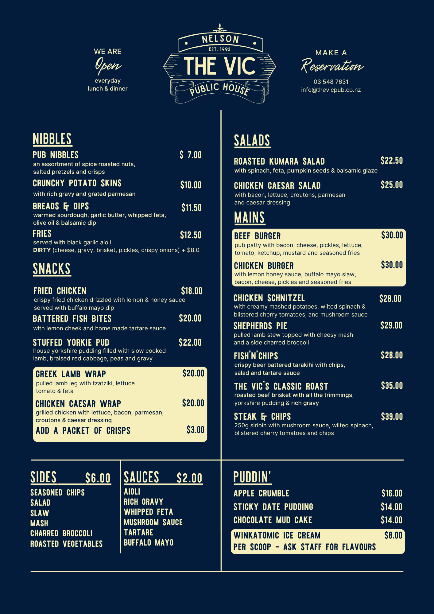 Food Menu