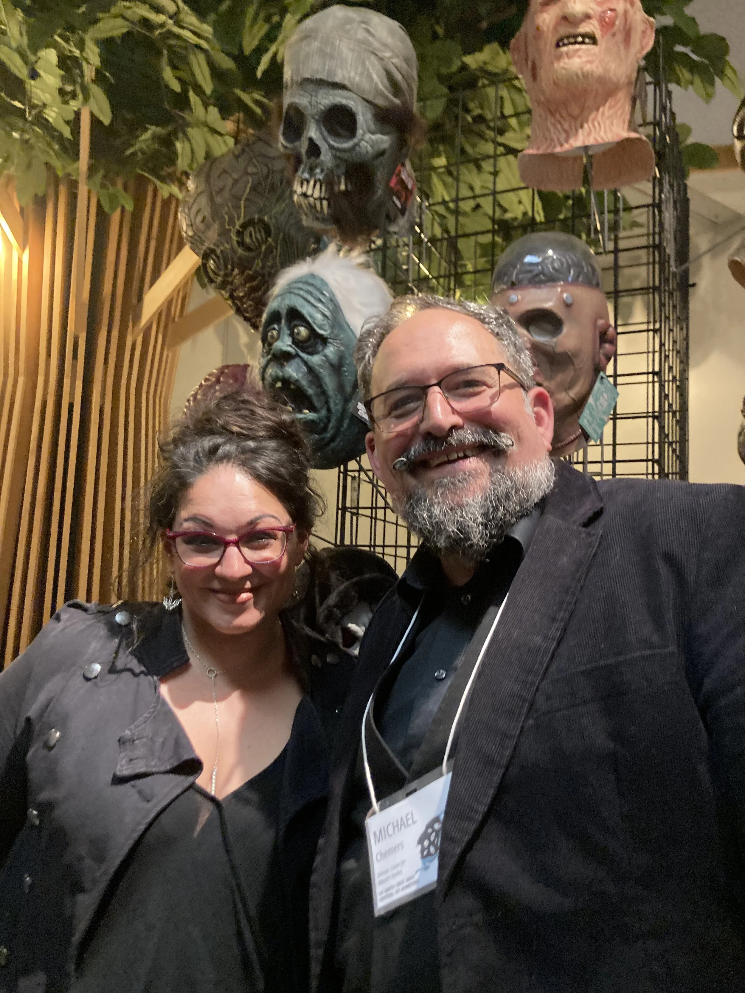 Renee Fox and Michael Chemers of the Center for Monster Studies at the 2024 Festival of Monsters.