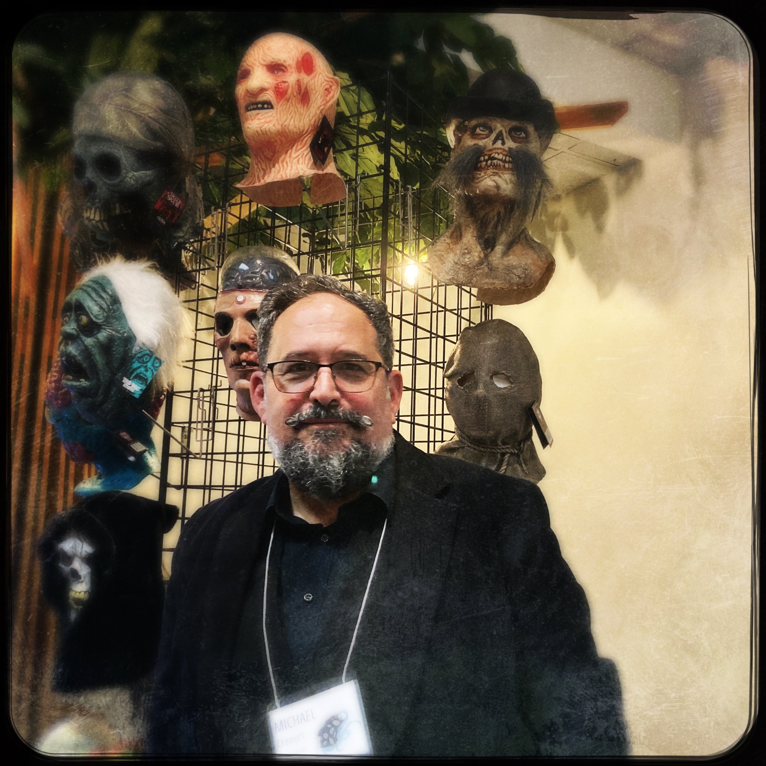 Michael Chemers, director of the Center for Monster Studies, at the Festival of Monsters Public Day.