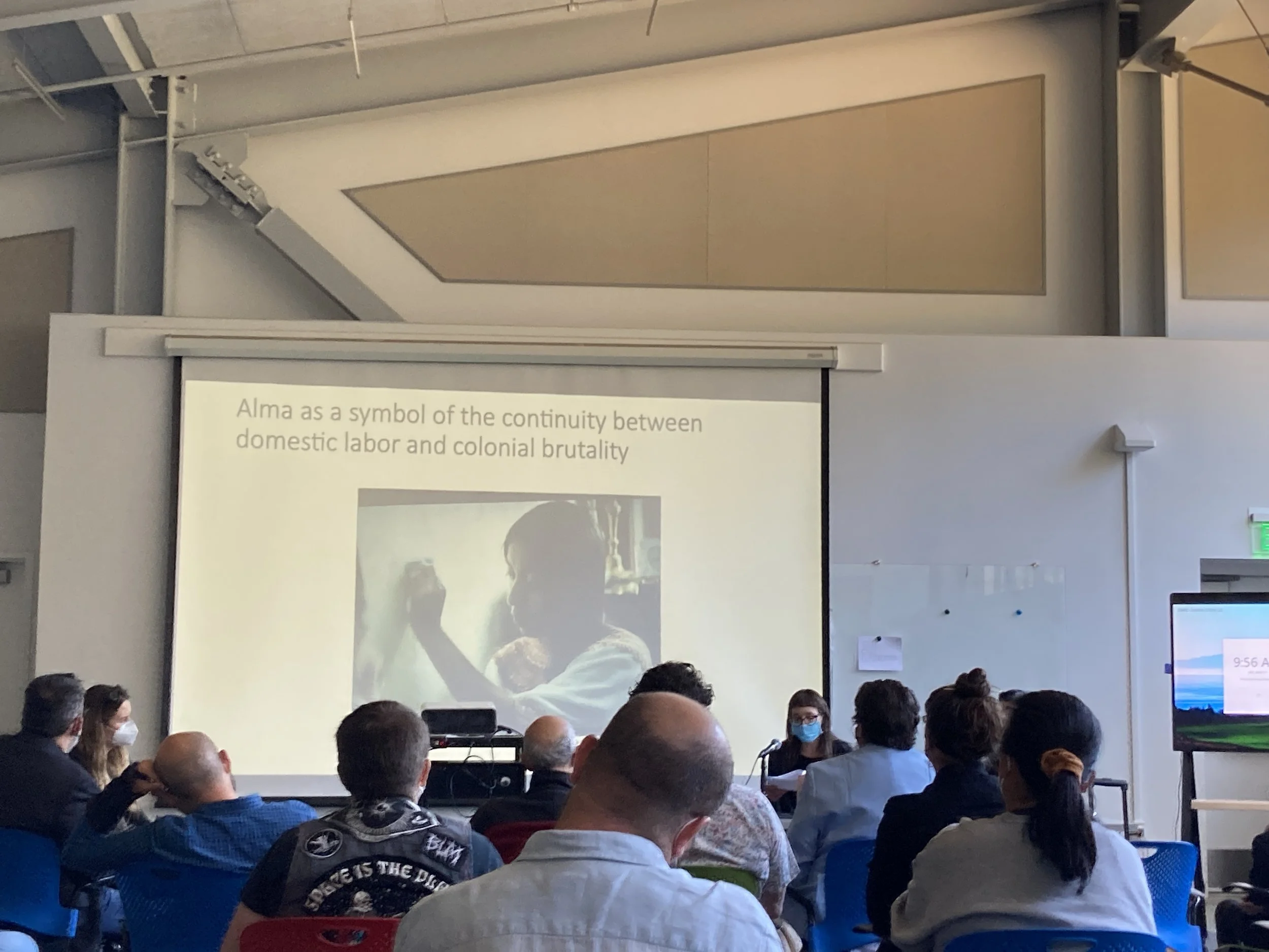 Johanna Isaacson presenting her book chapter on La Llorona.