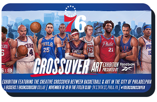 Sixers unveil new City Edition uniforms at '76ers Crossover' art exhibit
