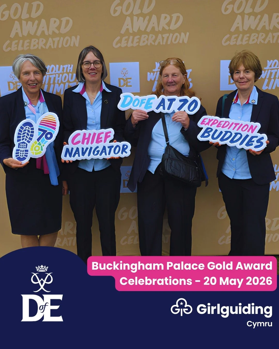 ✨ A huge shout out to all the incredible leaders, advisers, assessors and award verifiers who make the Duke of Edinburgh&rsquo;s Award possible across Girlguiding Cymru! 💙

These photos feature four amazing Girlguiding Cymru volunteers who attended 
