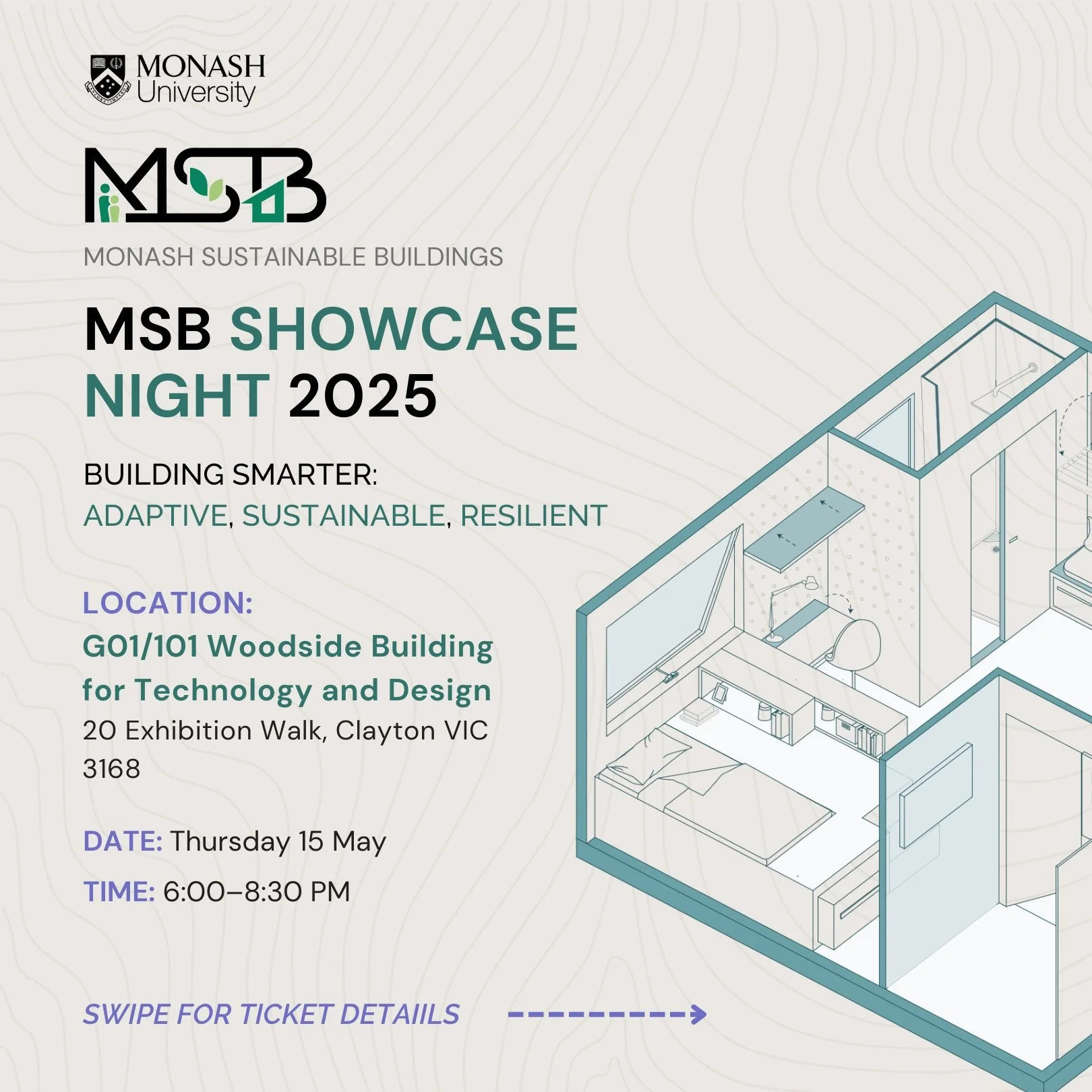 Announcing our MSB 2025 SHOWCASE NIGHT - 🏡Building Smarter: Adaptive, Sustainable, Resilient! 🌱

Join us for a insightful evening to&hellip;

📐 See the unveiling of our biggest projects yet, from the Prototyping Division&rsquo;s Podside modular me