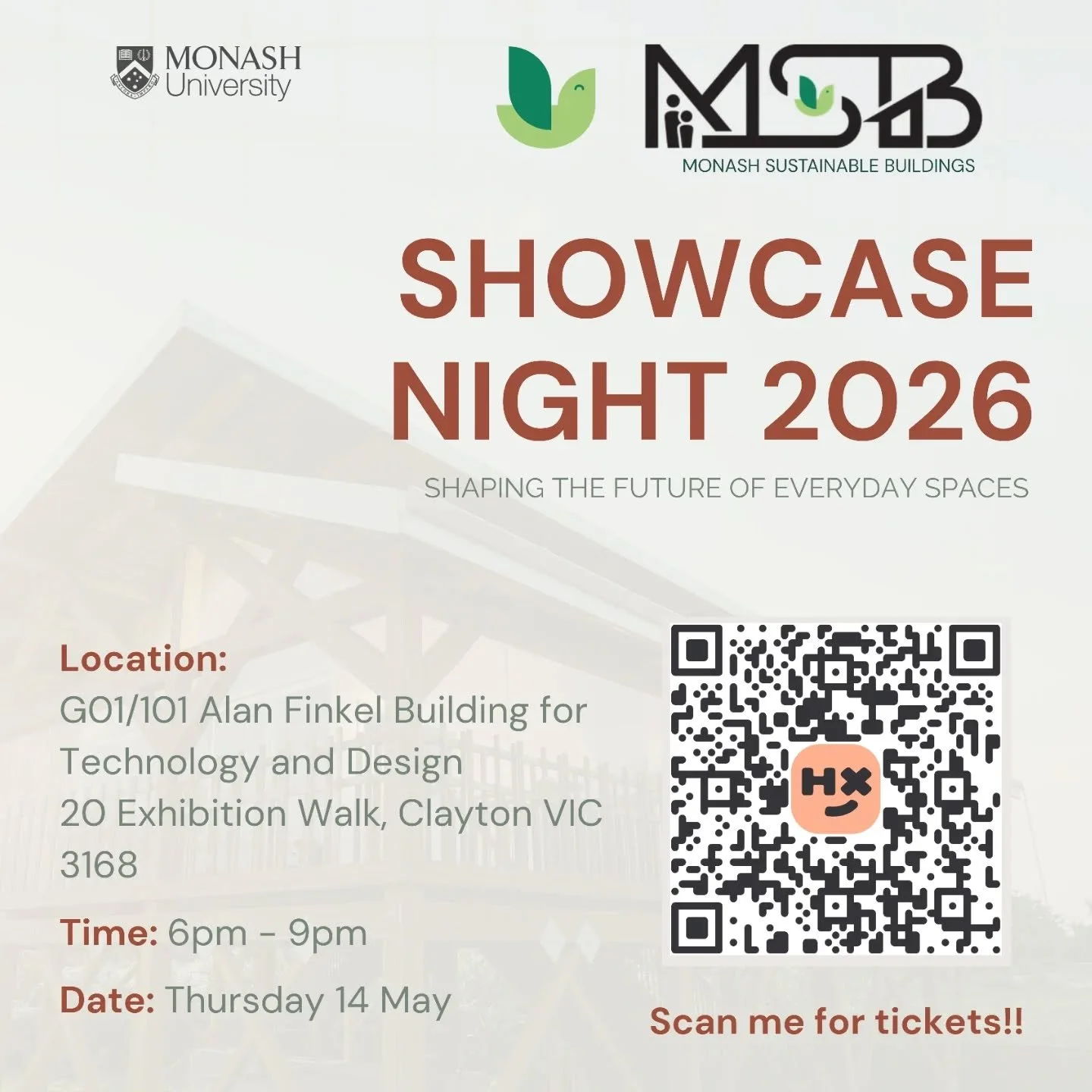 Announcing MSB Showcase Night 2026: Shaping the Future of Everyday Spaces!! 🏡 
Join us for an exciting and insightful evening;

🌱 Celebrating the Streets Initiative's streetscape retrofit, Yirrkoo Rise' flood resilient home, Prototyping's grassroot