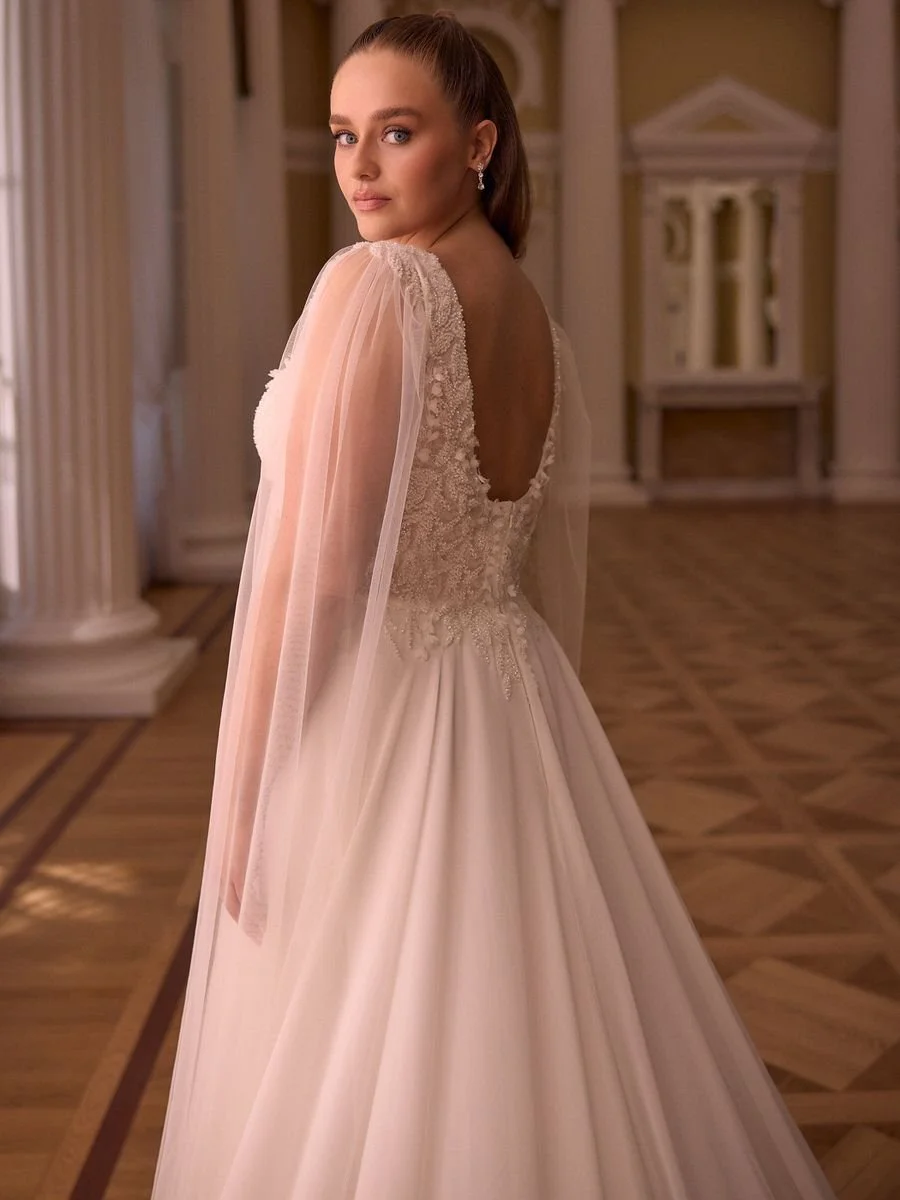 Brautkleid Fit & Flare Spitze & Tüll curvy  Amelie Friedberg Hessen bei Frankfurt