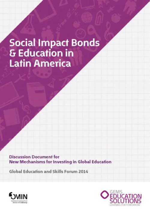 A Picture of Social Impact bonds and education in latin America, purple book, Social Impact Bonds, Levoca Impact Labs