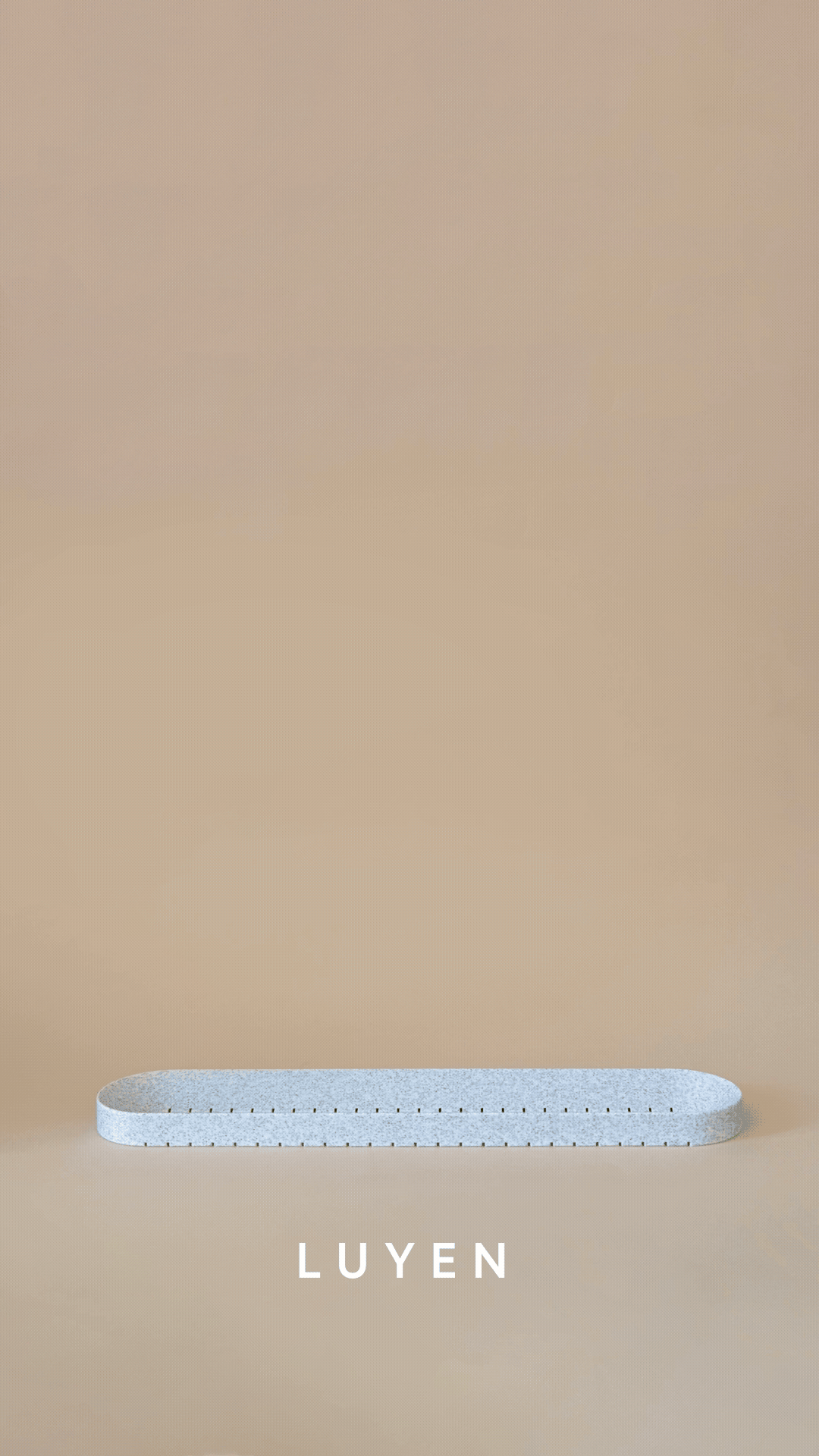 animation d'un plateau de fruits pour le bureau avec des pommes qui disparaissent lentement