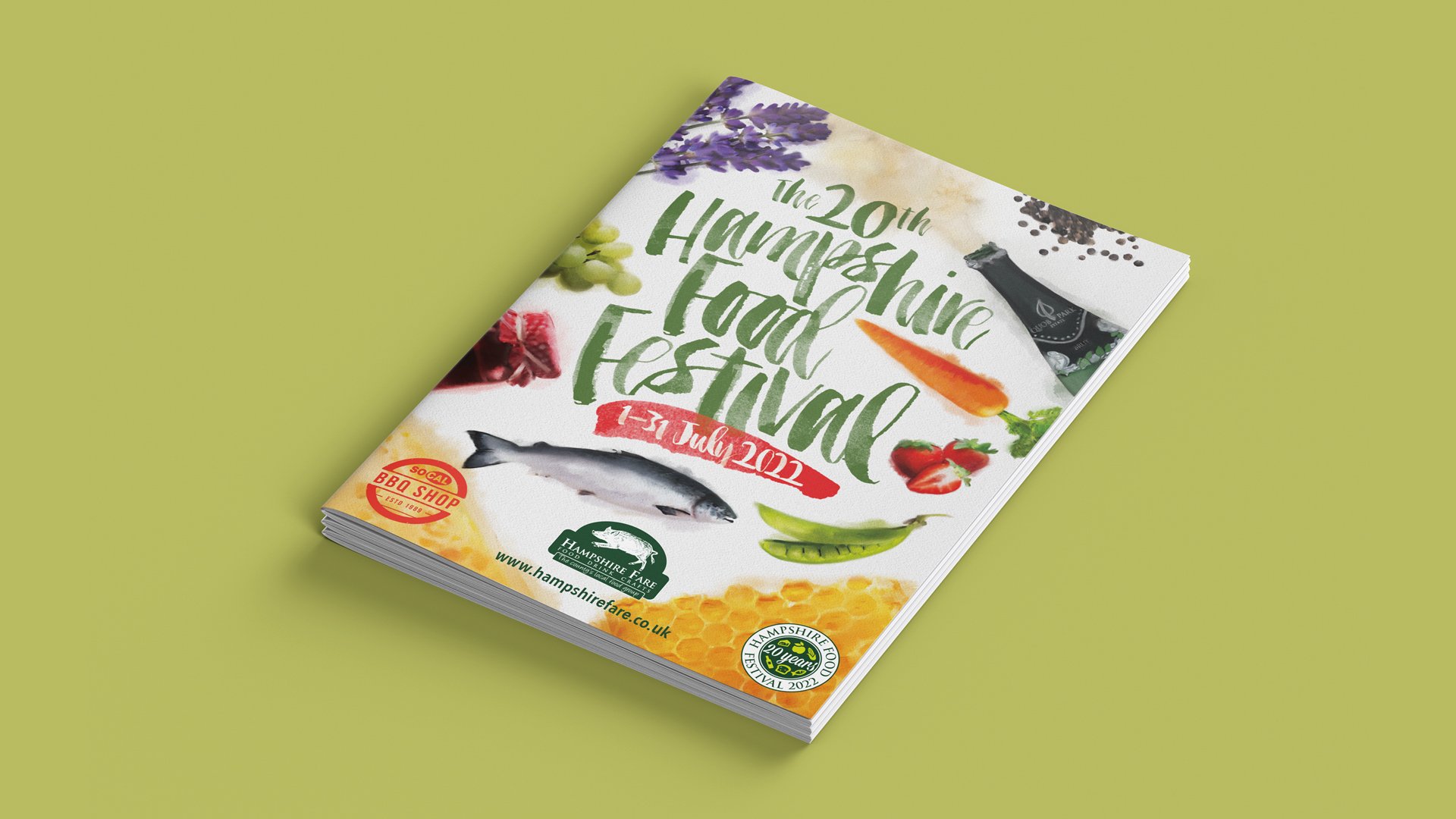 Hampshire Fare Food Festival – Design, illustration, branding, exhibition graphics and motion graphics