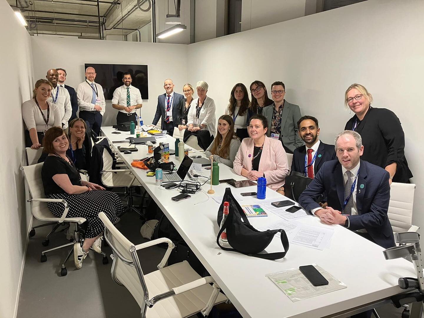 The wonderful ScotGov COP28 team, made up of a wide range of experts in varying departments from policy to logistics to security to comms and more. 

I was so impressed by these individuals who worked tirelessly to bring the FM&rsquo;s programme toge