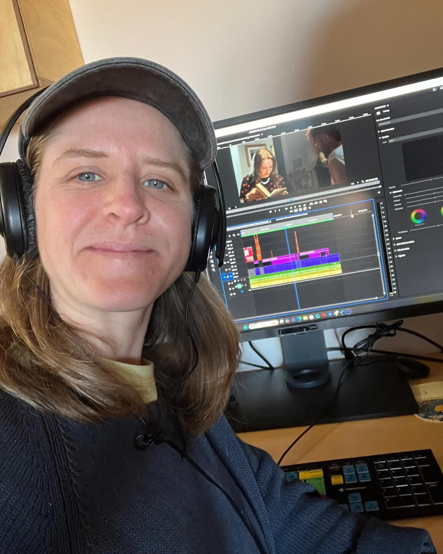 Tidying the timeline and finally wrapping Sweet Spot 2054. Next step film festival entries🤞It&rsquo;s going to be surreal finishing after 3 years from concept to Final Cut. 

@sweet_spot_2054_short_film 

#filmmaking 
#femalefilmmaker 
#shortfilm 
#
