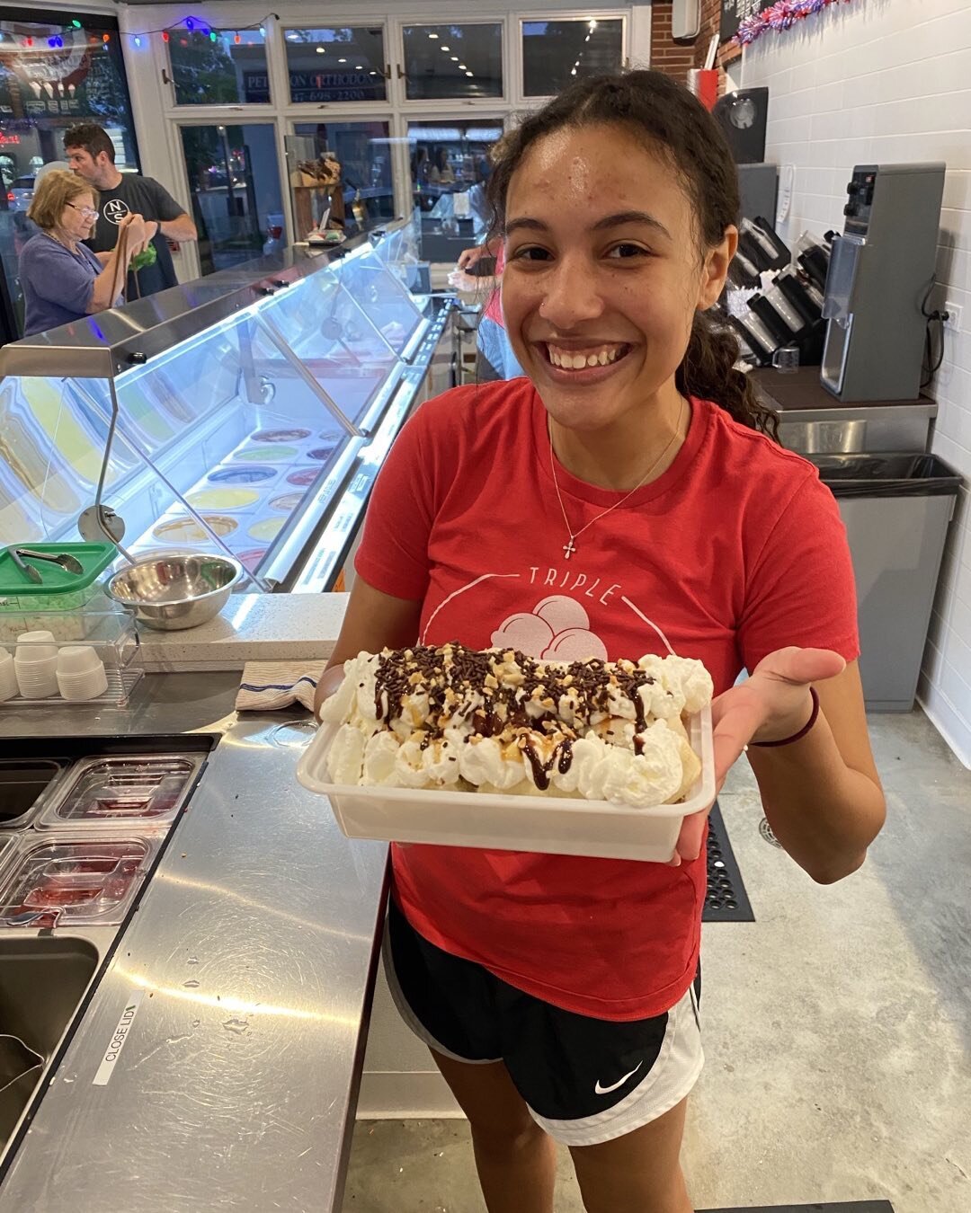 Tomorrow is our first &ldquo;national ice cream day&rdquo;. That makes today feel like &ldquo;New Years Eve for ice cream shops&rdquo;. Stop by and join us today or tomorrow at Triple Scoop&rsquo;d. Klaudia will be happy to make you a Triple Scoop&rs