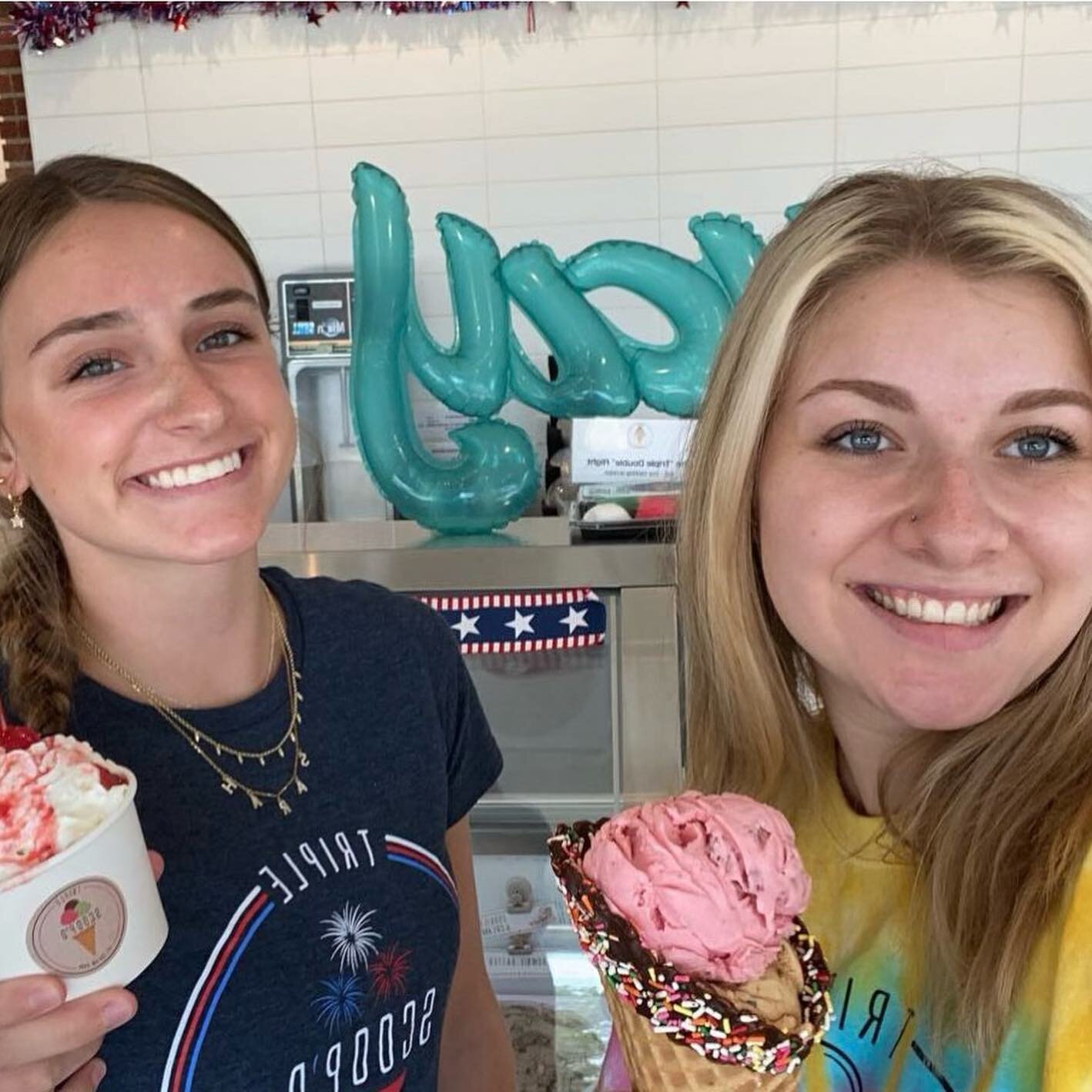 It&rsquo;s &ldquo;NATIONAL ICE CREAM DAY a d the weather is perfect! Grab a friend and come on over. Triple Scoop&rsquo;d ice cream 801 Devon Park Ridge!