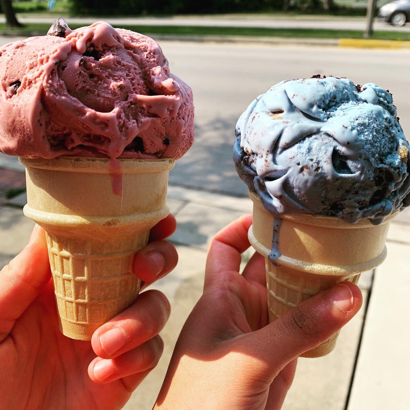 Cool off on this hot summer day at Triple Scoop&rsquo;d!  Come try Black Raspberry Chip or Cosmic Cookie ice cream!