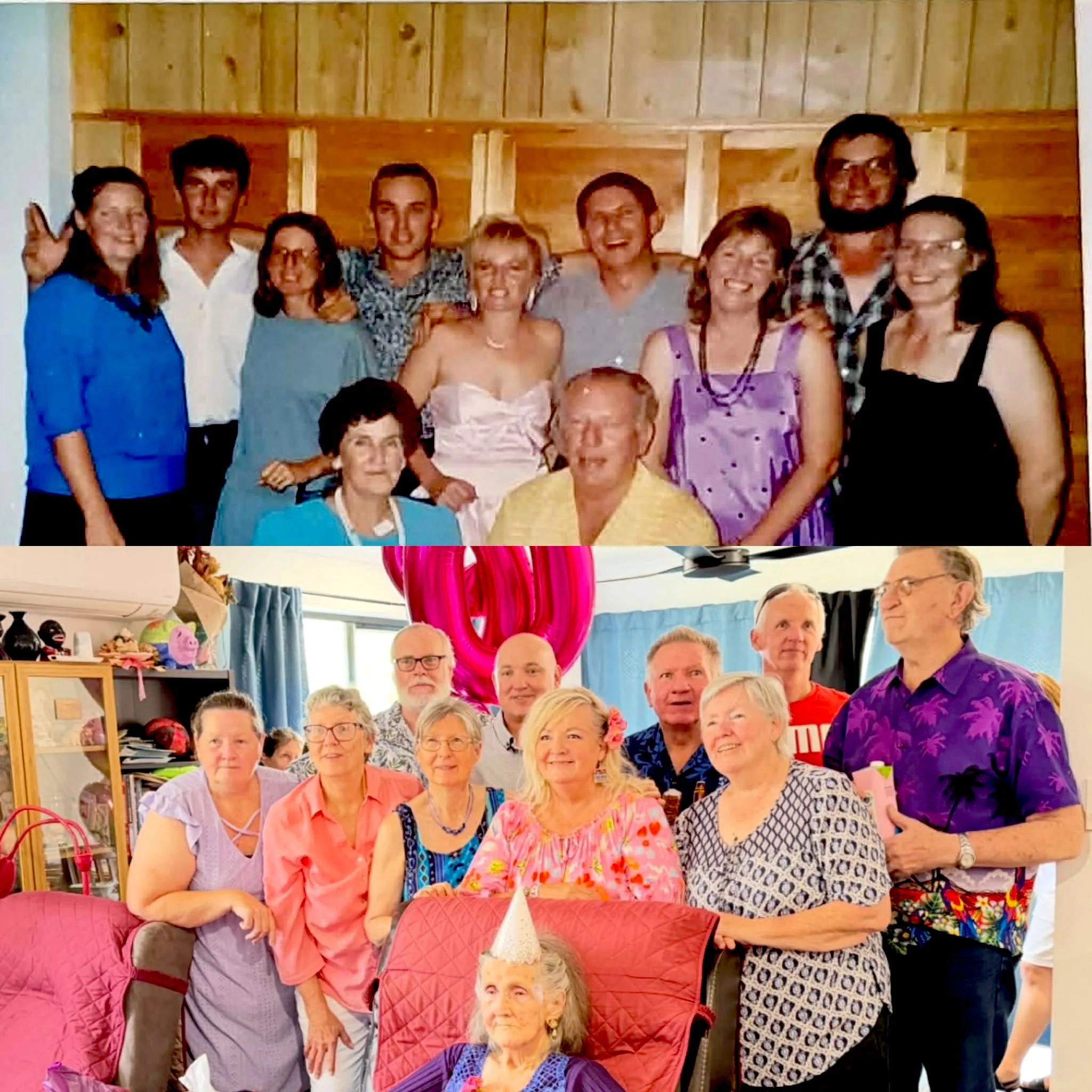 All the siblings then and now.jpg