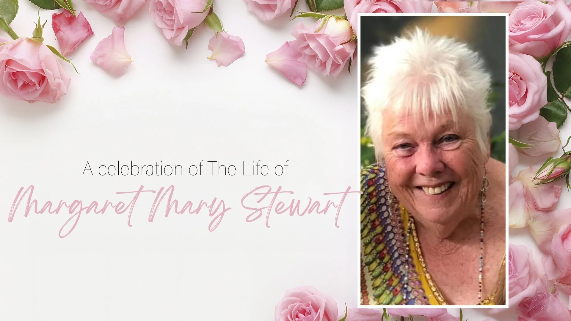 Margaret Mary Stewart — Quality Memorial Services Funeral Wedding