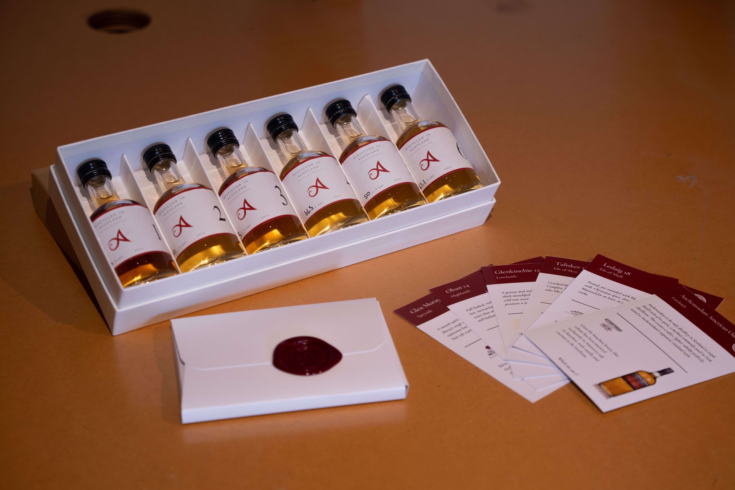 Sharing whisky tasting box