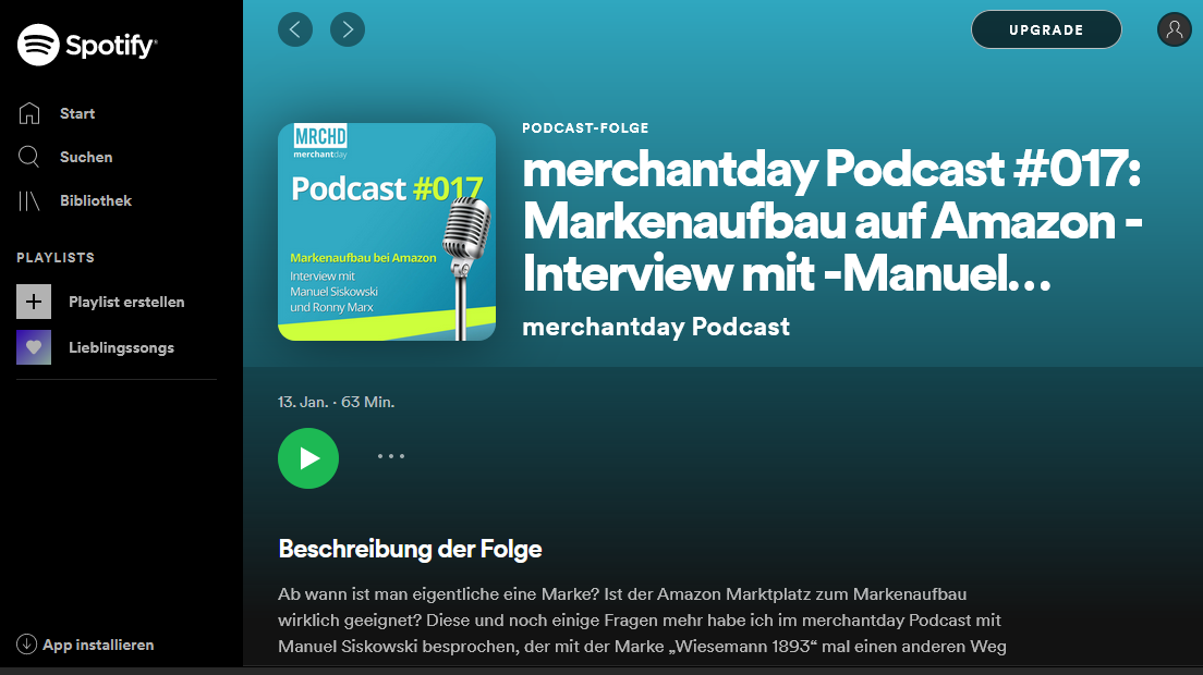 Podcast about branding, Amazon and a need for platform competition