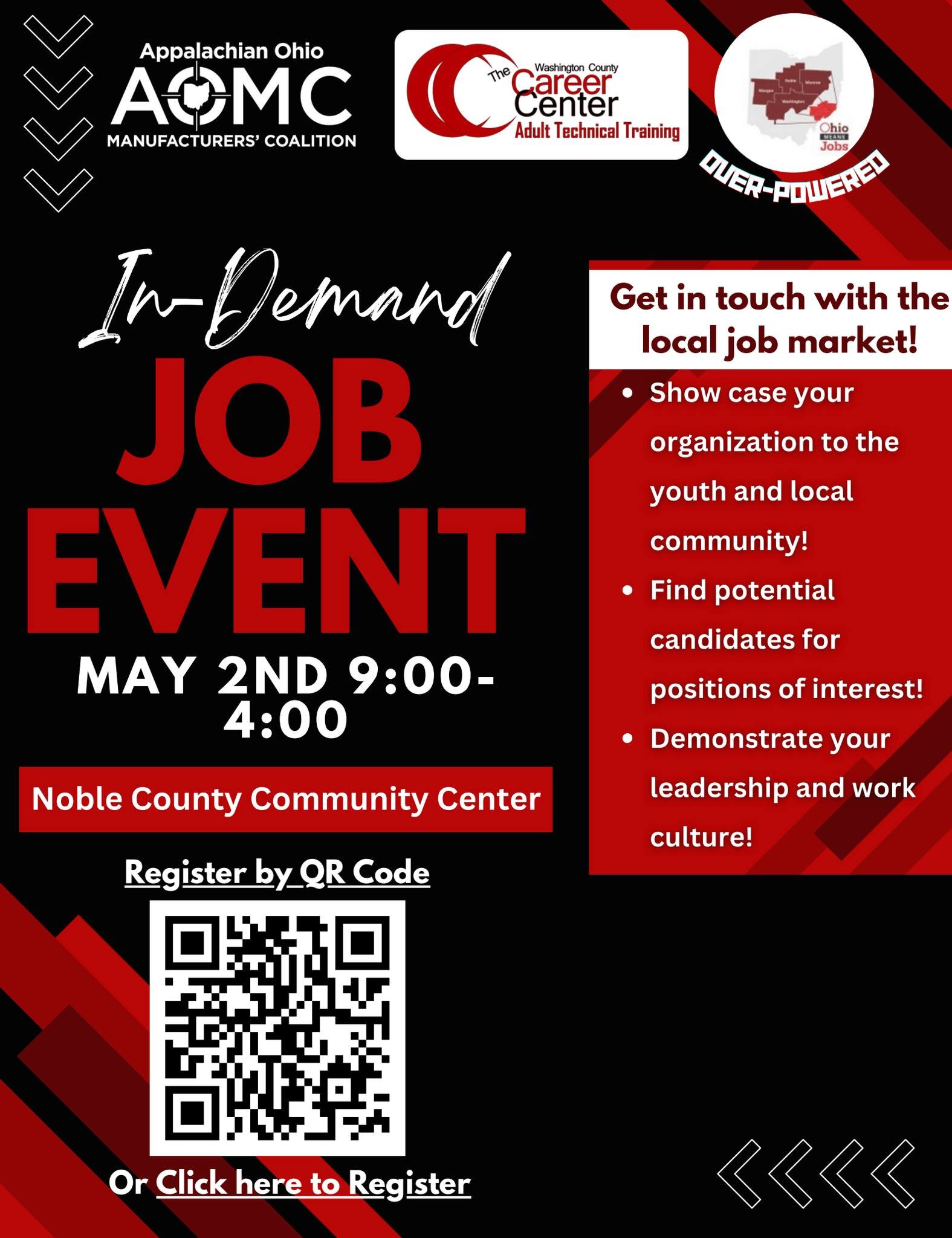 Find potential job candidates at our upcoming In-Demand Job Event

REGISTER HERE: https://docs.google.com/forms/d/e/1FAIpQLSeIV7MnKyk9Benyxwjm8KhJnNxPo--rkhzv7TamDNukyHUlcw/viewform