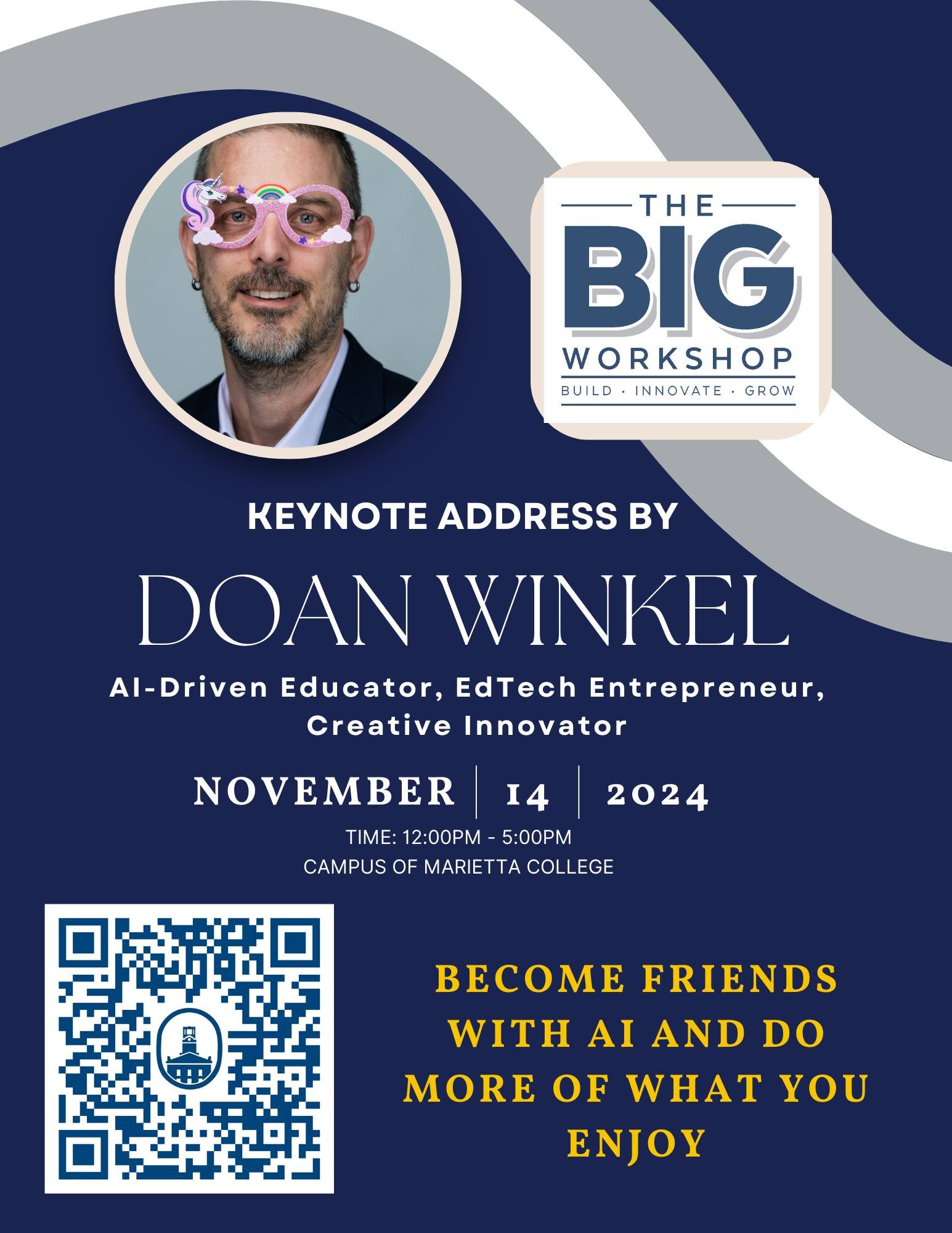 The BIG Workshop is an annual event that takes place on the campus of @mariettacollege. Marietta College&rsquo;s Entrepreneurship Program organizes and delivers the workshop in collaboration with various community and business partners. Their vision 