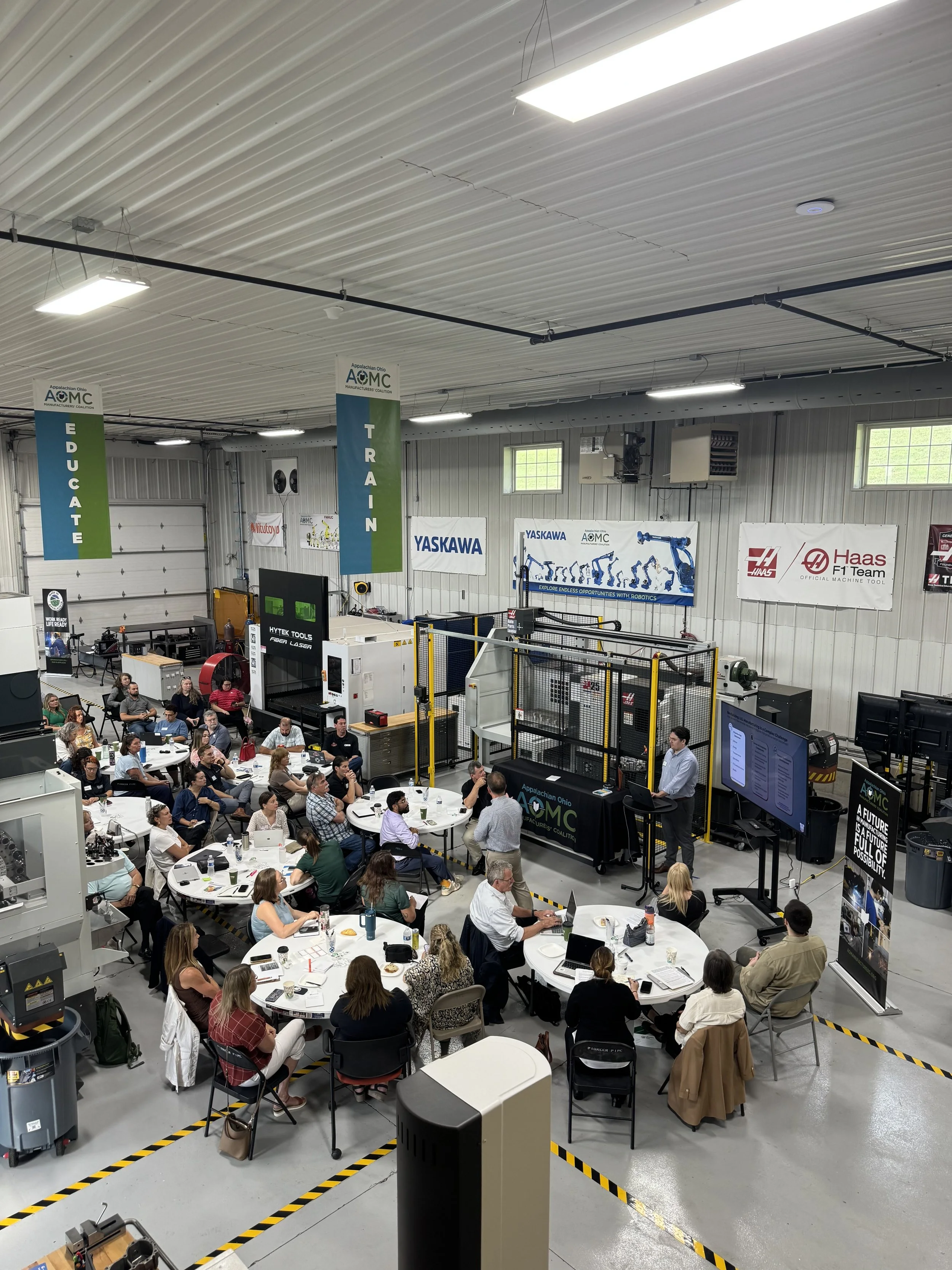 Manufacturing workforce gathers at AOMC for ReImagine Appalachian discussion