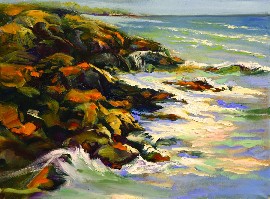   Coastal Waters   Oil on canvas  18” x 24”   