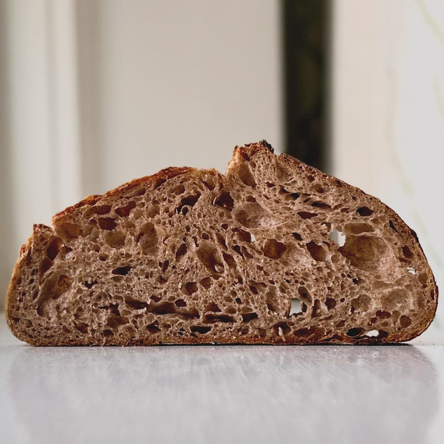 #realbreadweek may have ended, but we continue to provide our community with fresh, wholesome bread each week.  This week&rsquo;s baker&rsquo;s choice is our 50% wholegrain loaf.  A blend of @cvmllc stone ground whole spelt and whole wheat, balanced 