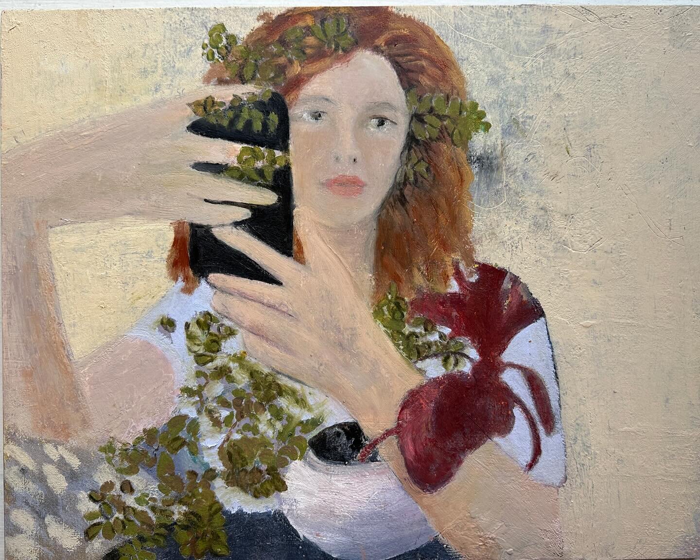 The Vegetative Soul. Cellphone. Oil on Linen on Board. 
#aristotle 
#soul 
#cellphone 
#contemporaryart