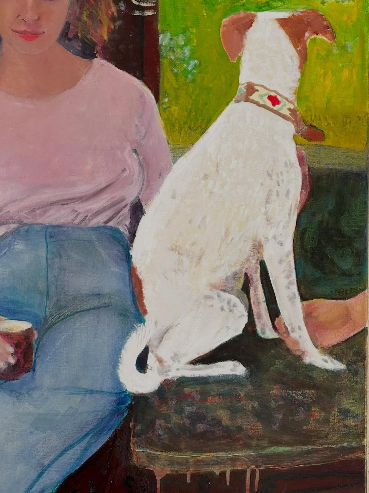 I paint the intimate moments of daily life from the point of view of myth and the deeper levels of imagination. In my Catholic childhood I grew up with Annunciations and LOVE Botticelli&rsquo;s..not to mention- van Eyck, Fra Angelico, da Vinci. Humbl