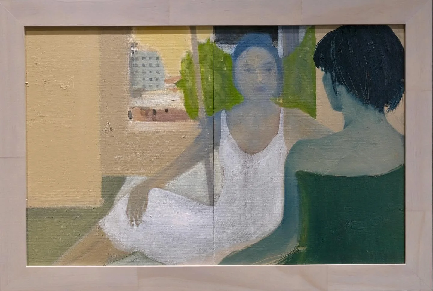 I love tea. The tea leaves I use can make more than one pot, in fact later brews can surpass the first. In the morning before meditation, I might just put hot water in &ldquo;yesterday&rsquo;s tea.&rdquo; This painting explores the tuning of one pers