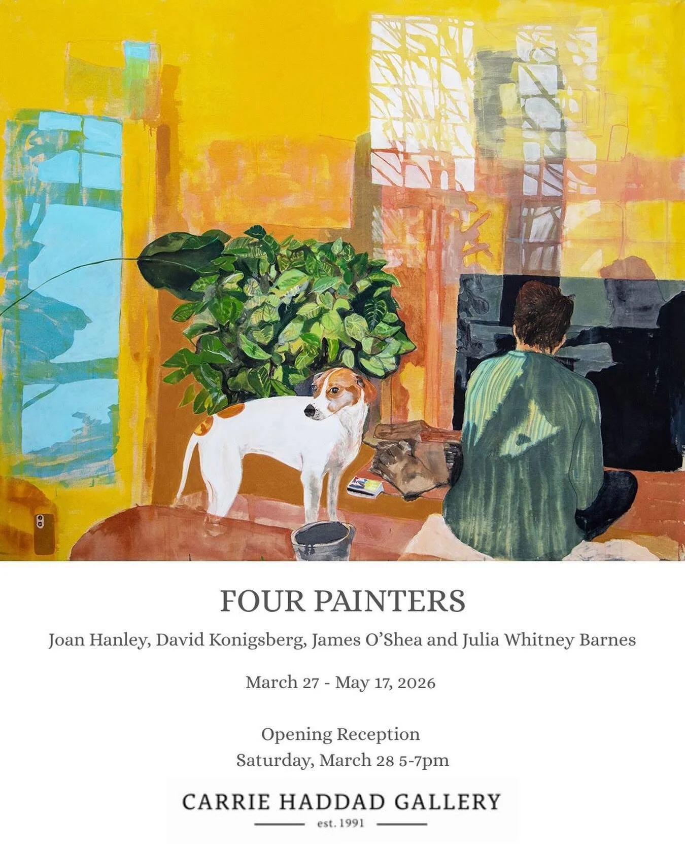 Please join me next Saturday, March 28th from 5 to 7pm for my debut exhibition @carriehaddadgallery 🎉