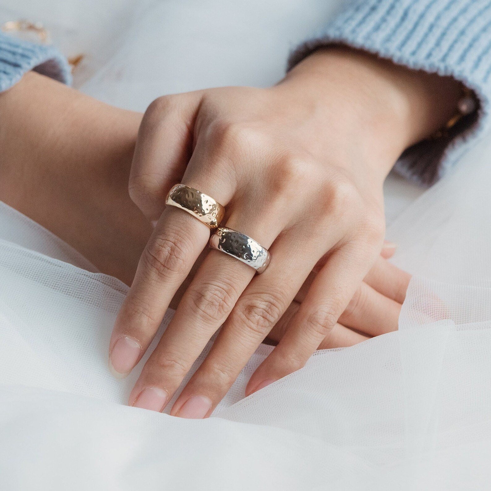 Chunky Gold Adjustable Ring