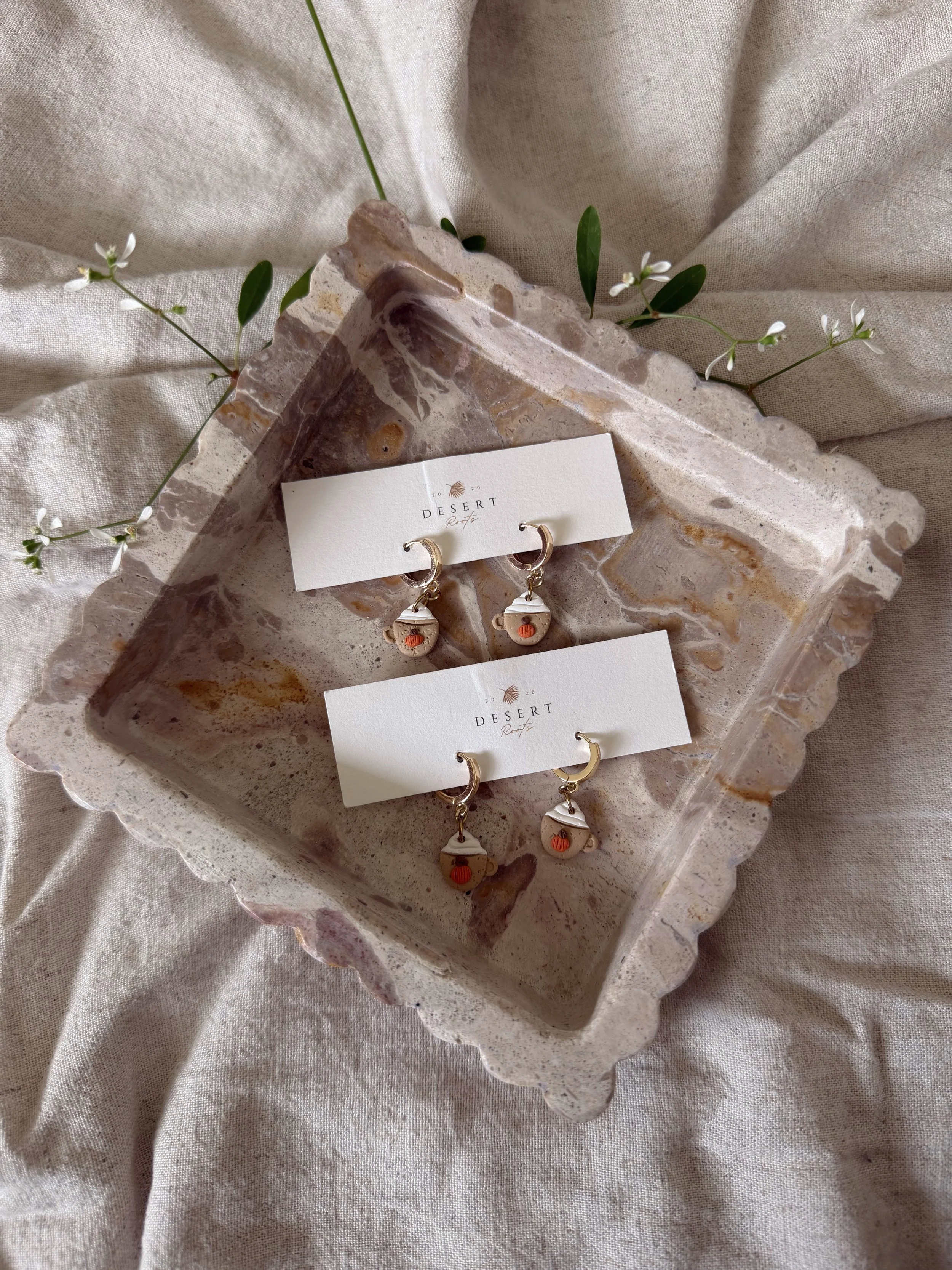 Pumpkin Spice Latte Earrings