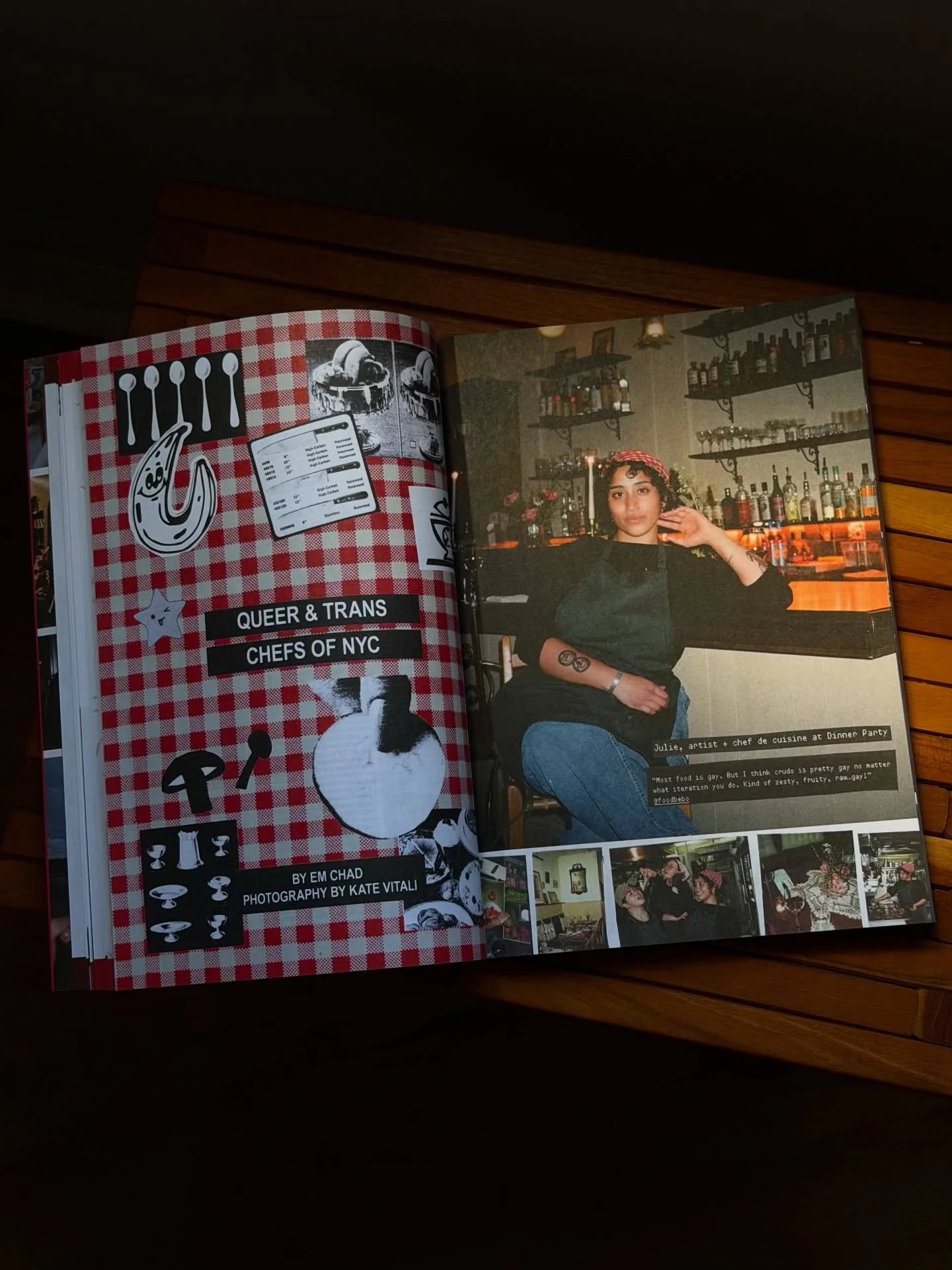 CUTE CHEFFY MOMENT IN @autostraddle 💥💥
@katevitalii took some pics of me cooking @dinnerpartybk 💋 
 
manifesting a little more glamour in my every day life and this felt like that