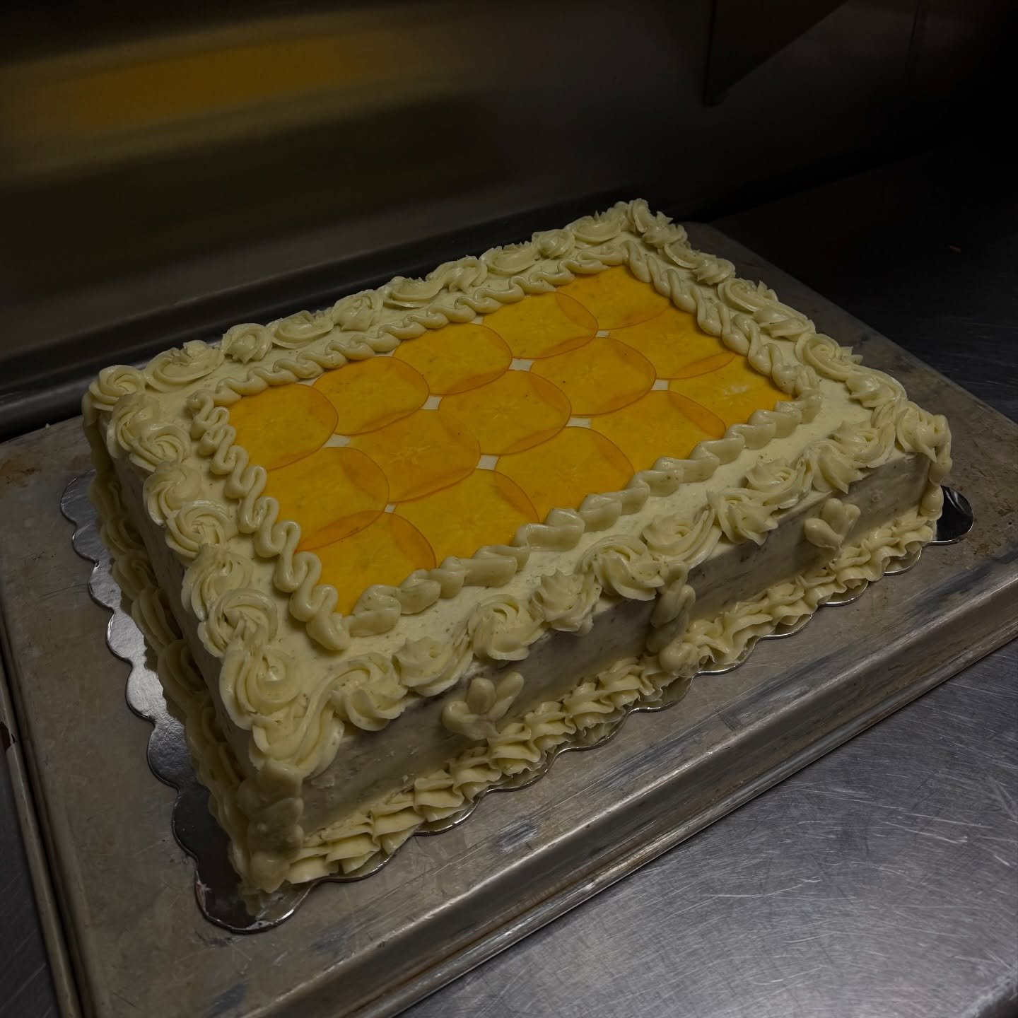 good ol fashion @dinnerpartybk dump 🦢 
1. @verified_street_rat collab date pistachio cake lime coconut buttercream &amp; persimmon !!!! 
2. Red snapper &amp; callaloo 💥 
3. Persimmon salad working 
4. My deviled egg factory 
5. Sesame sourdough and