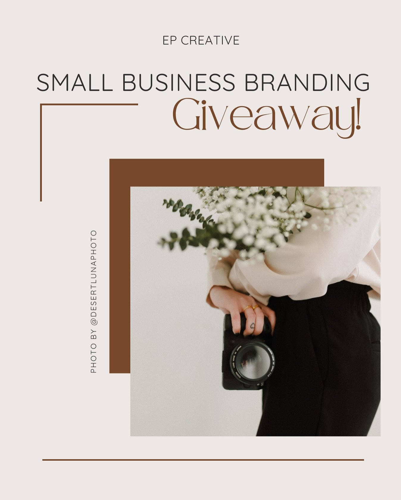 GIVEAWAY! One of my goals for 2024 is to work with more brands, and create monthly marketing content for them. I&rsquo;m choosing a winner to jumpstart this, and to use for some promotional content. 

TO ENTER:
-Follow me @ep.creative 
-Share this to